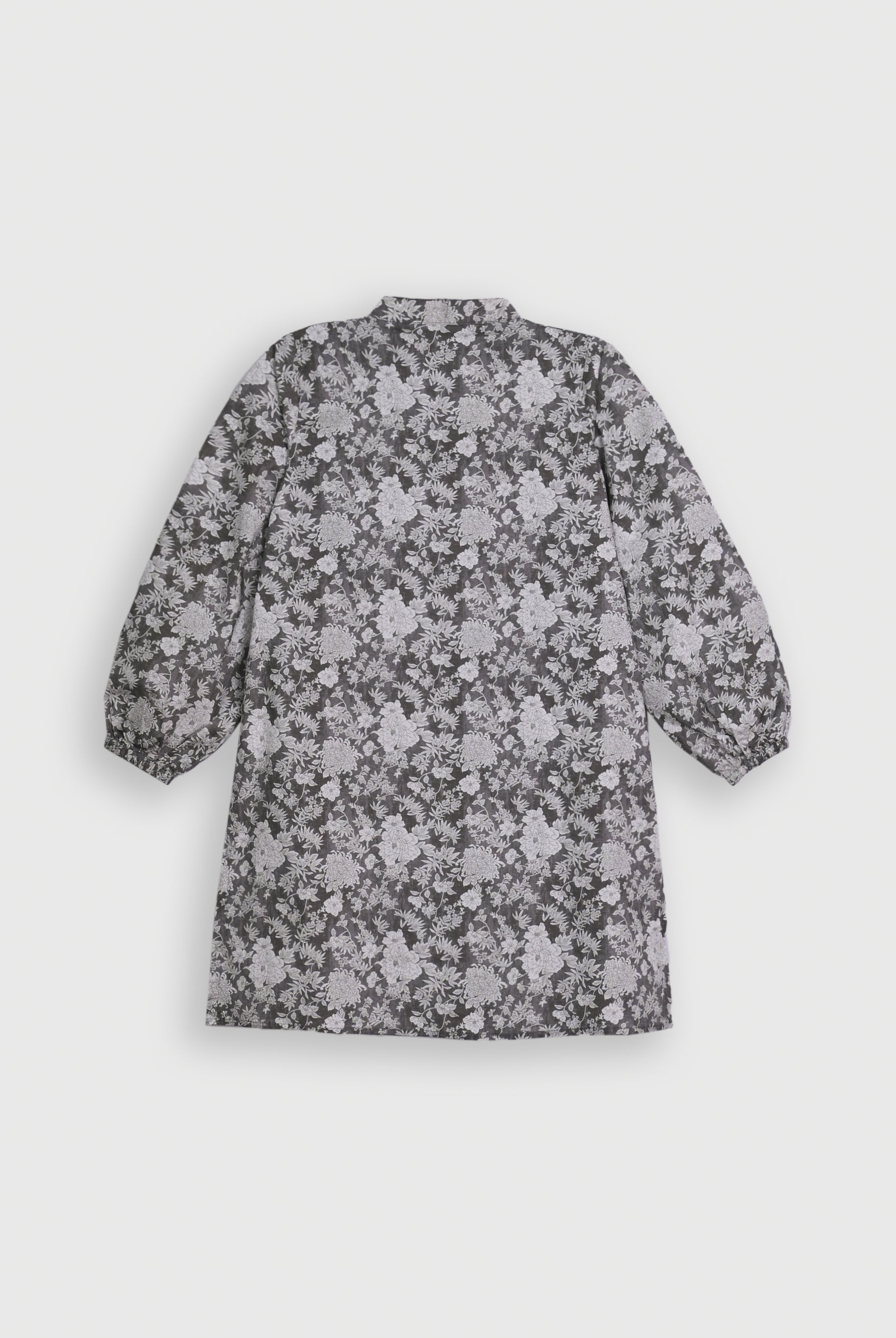 GRAY FLORAL FROCK Reality