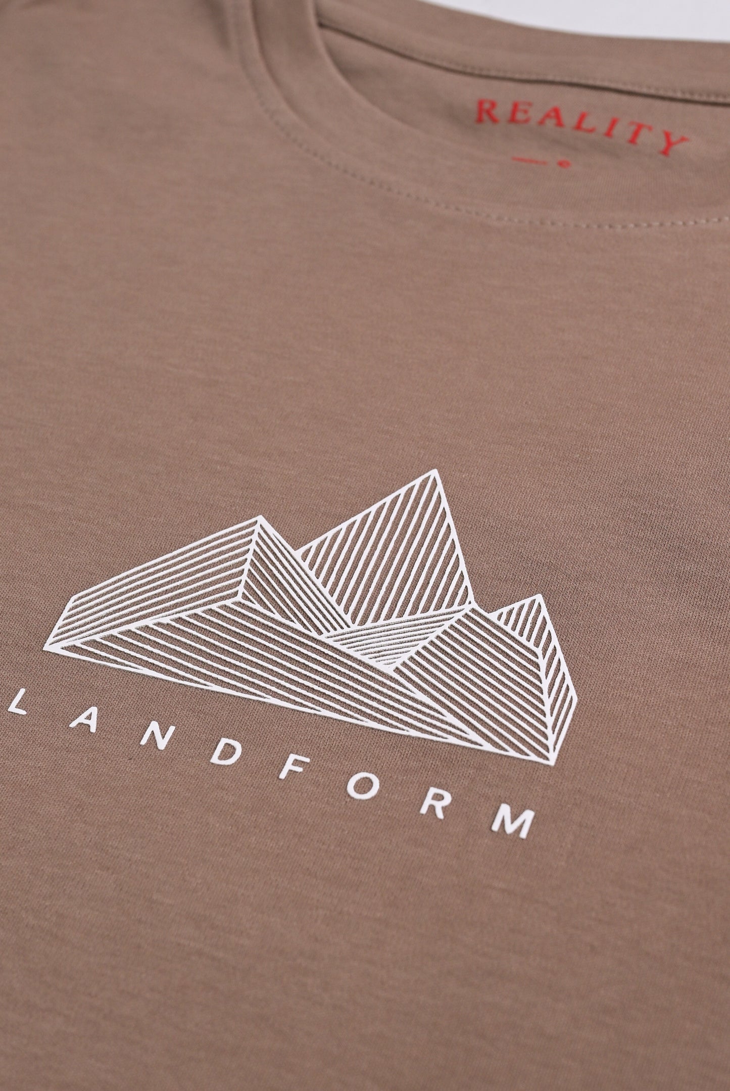 LIGHT BROWN LYCRA JERSEY TEE Reality