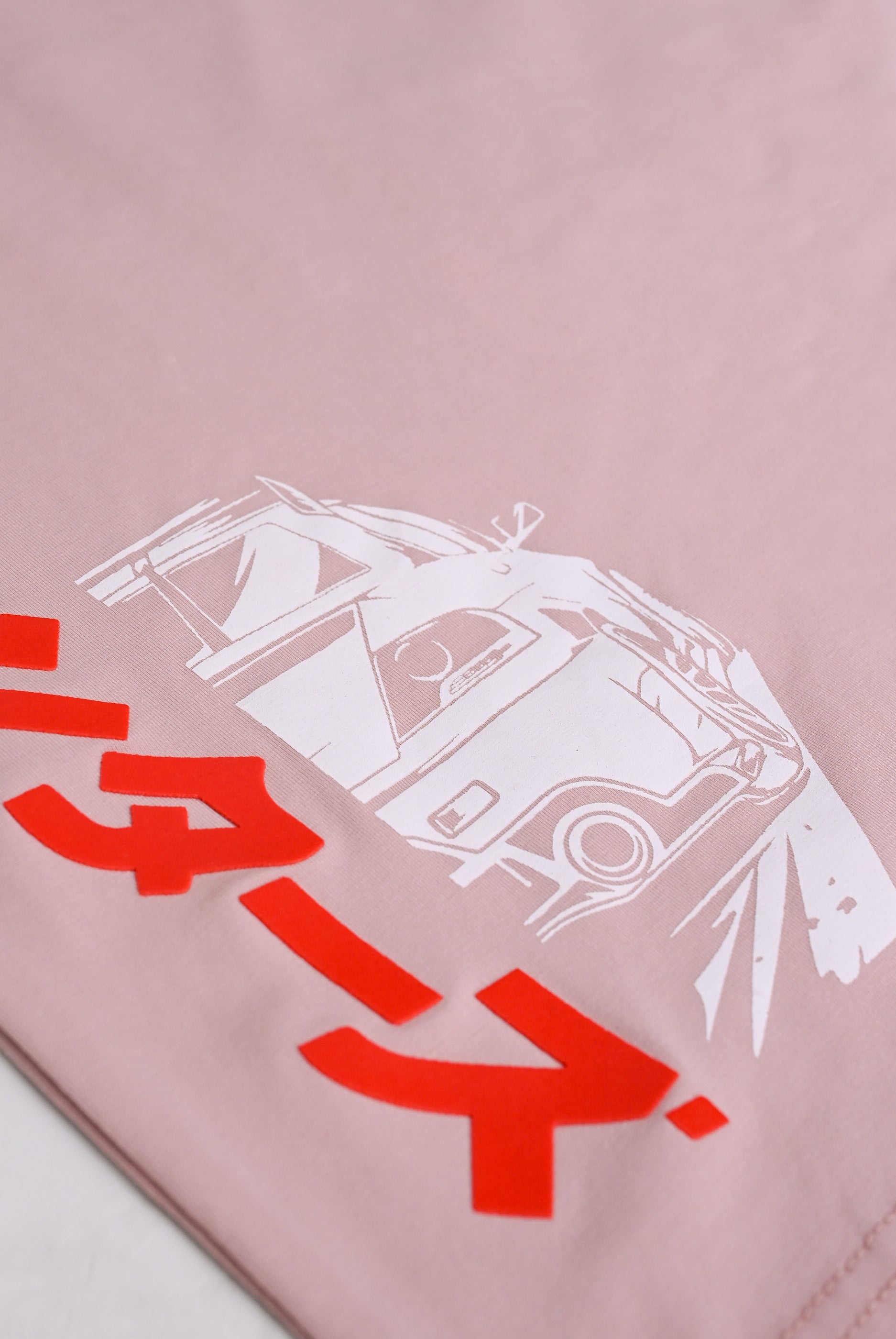 PINK LYCRA JERSEY MOTO GRAPHIC TEE Reality