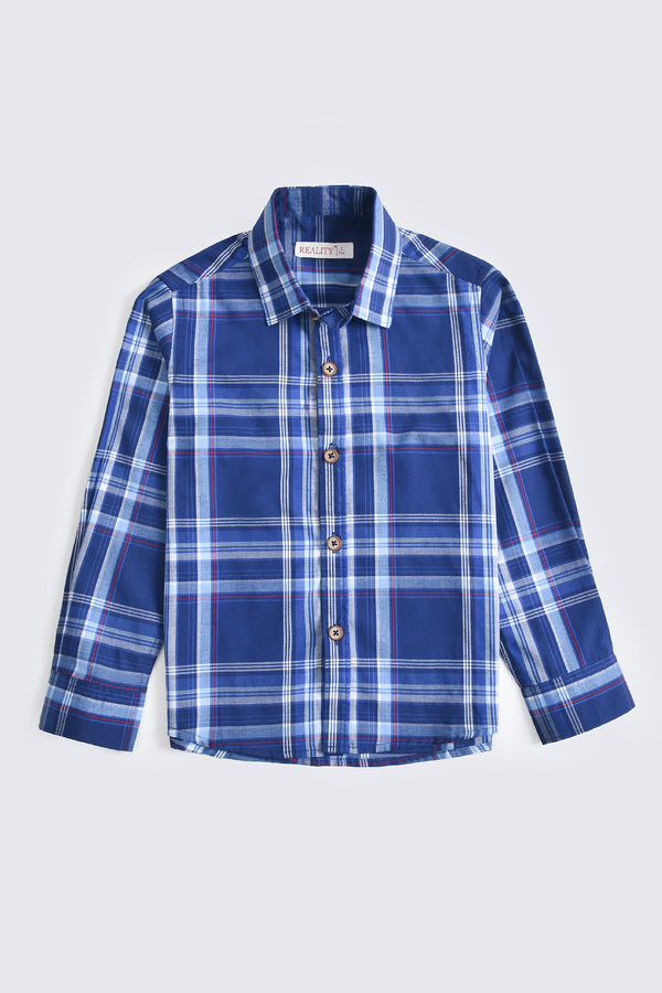 Checked Blue Casual Shirt