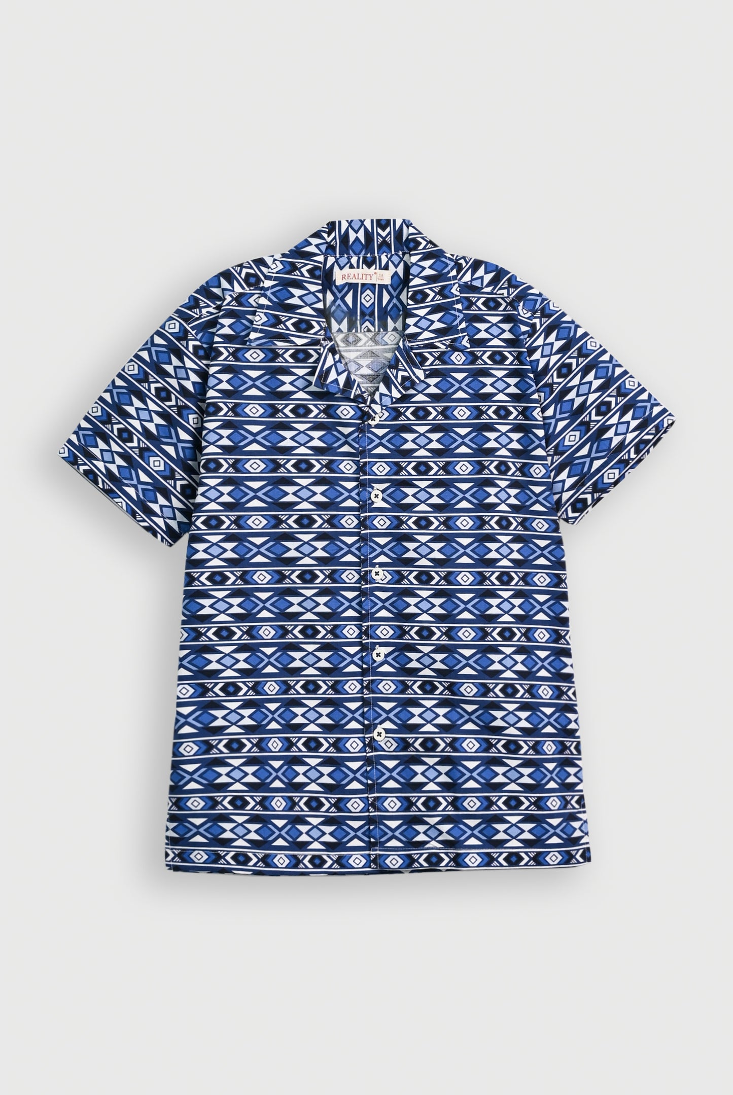 COAT COLLAR BLUE CASUAL SHIRT Reality