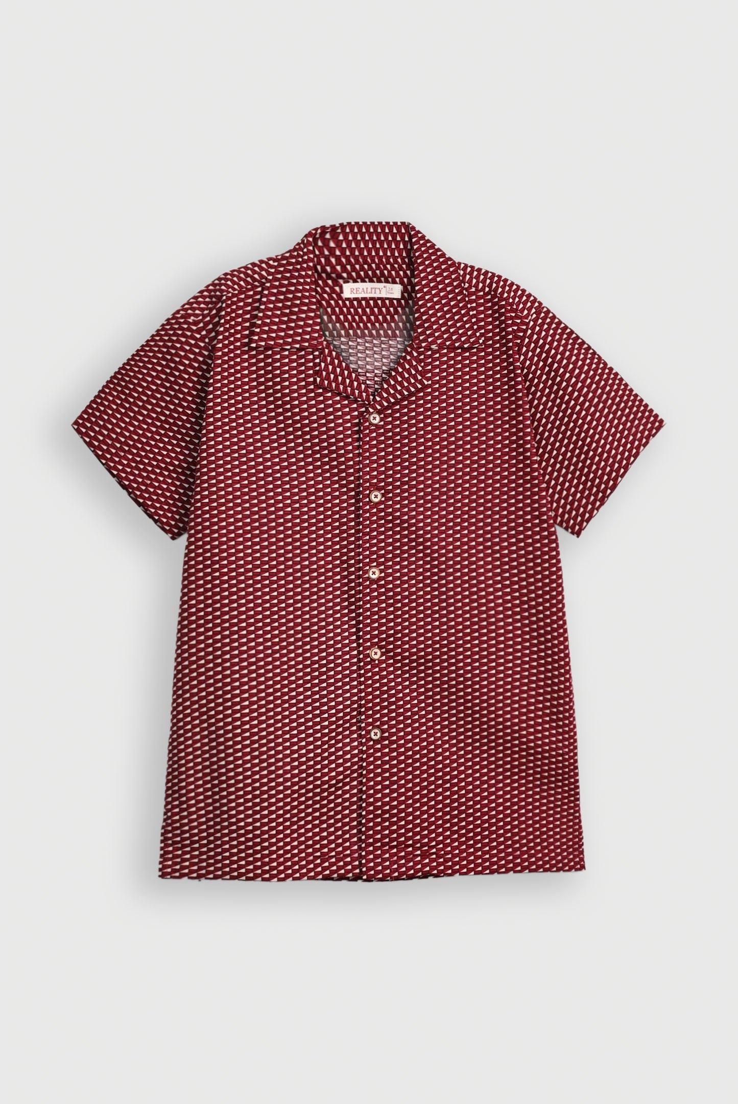 COAT COLLAR MEHROON CASUAL SHIRT Reality