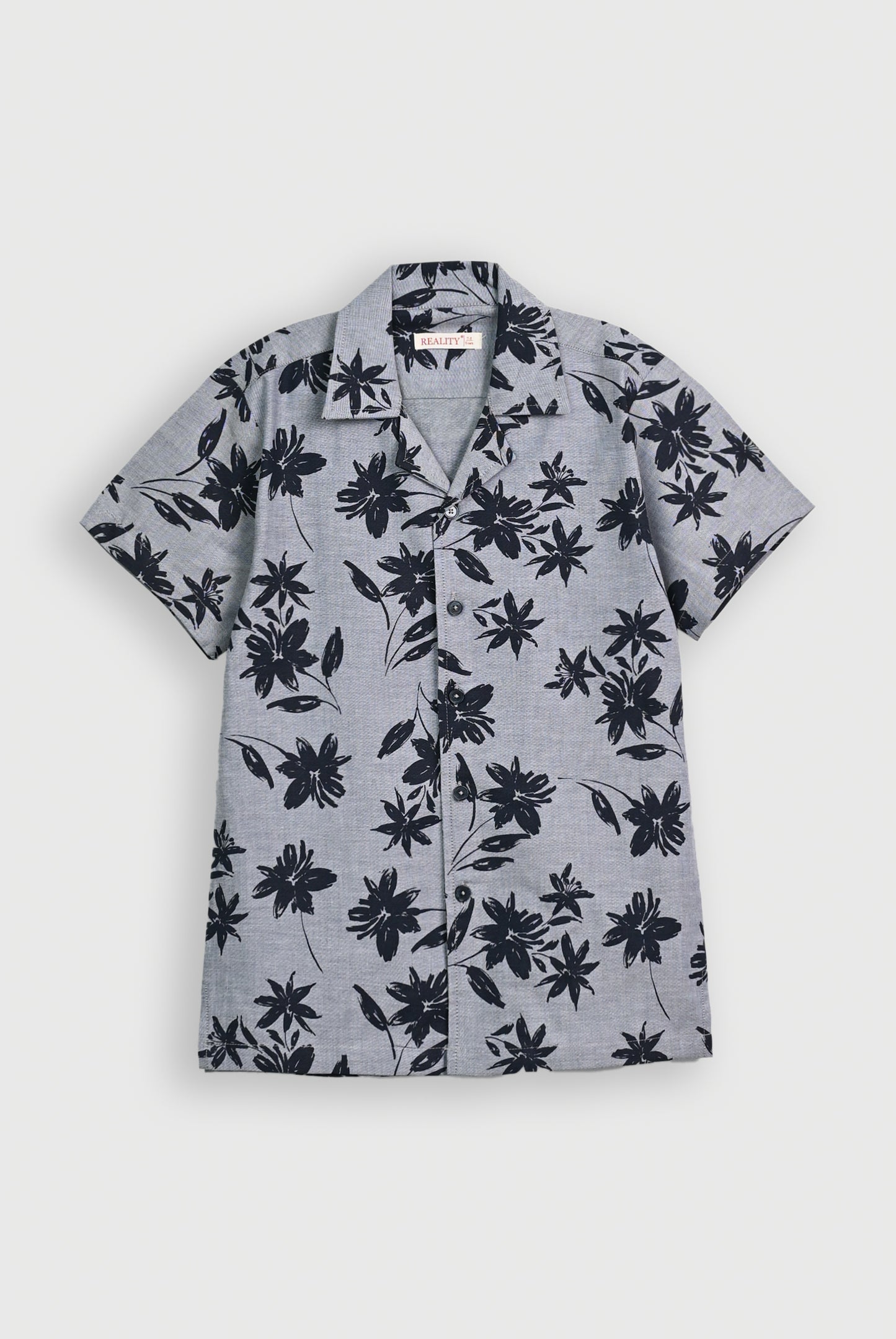 COAT COLLARDARK GREY CASUAL SHIRT Reality