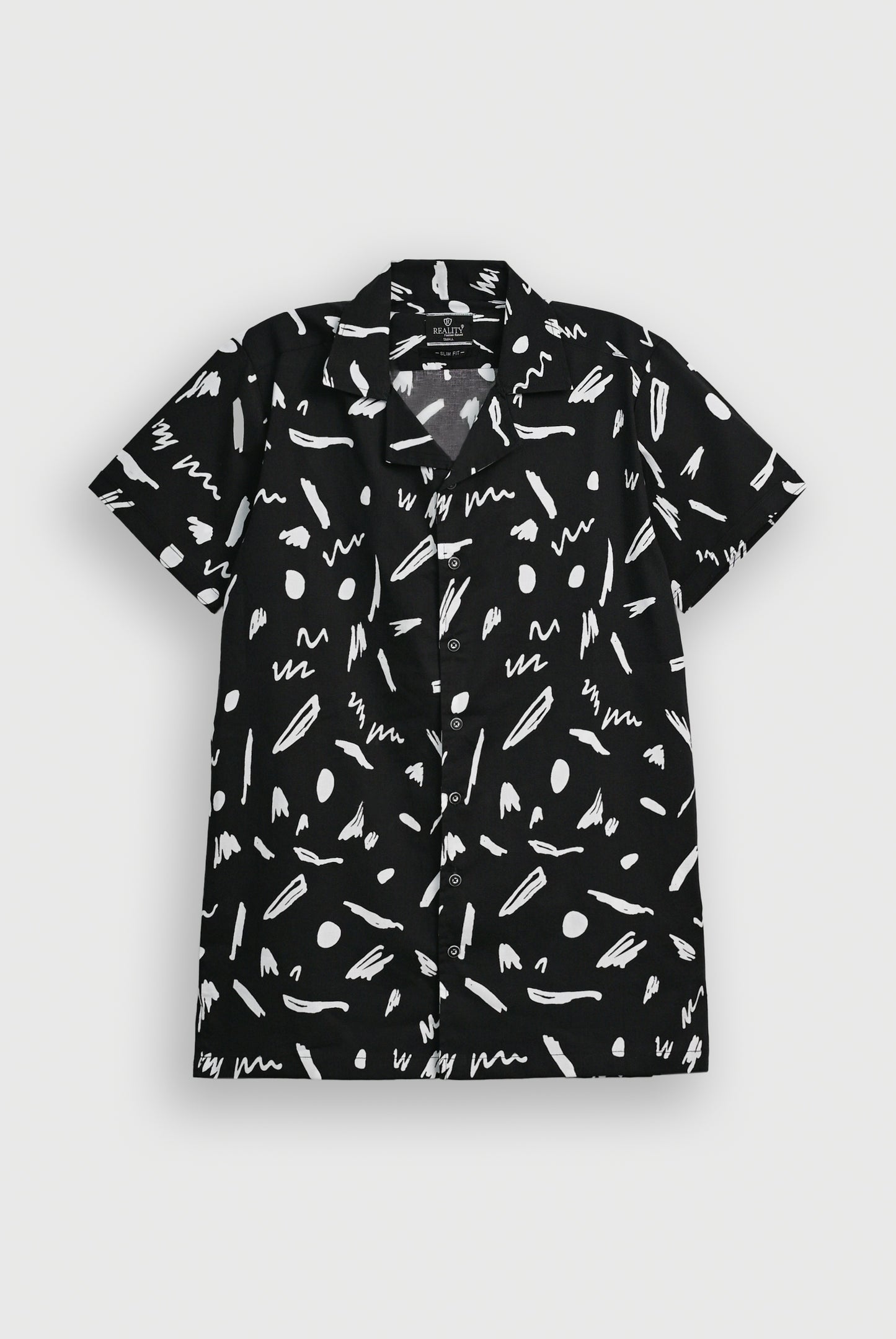 COAT COLLAR BLACK CASUAL SHIRT Reality