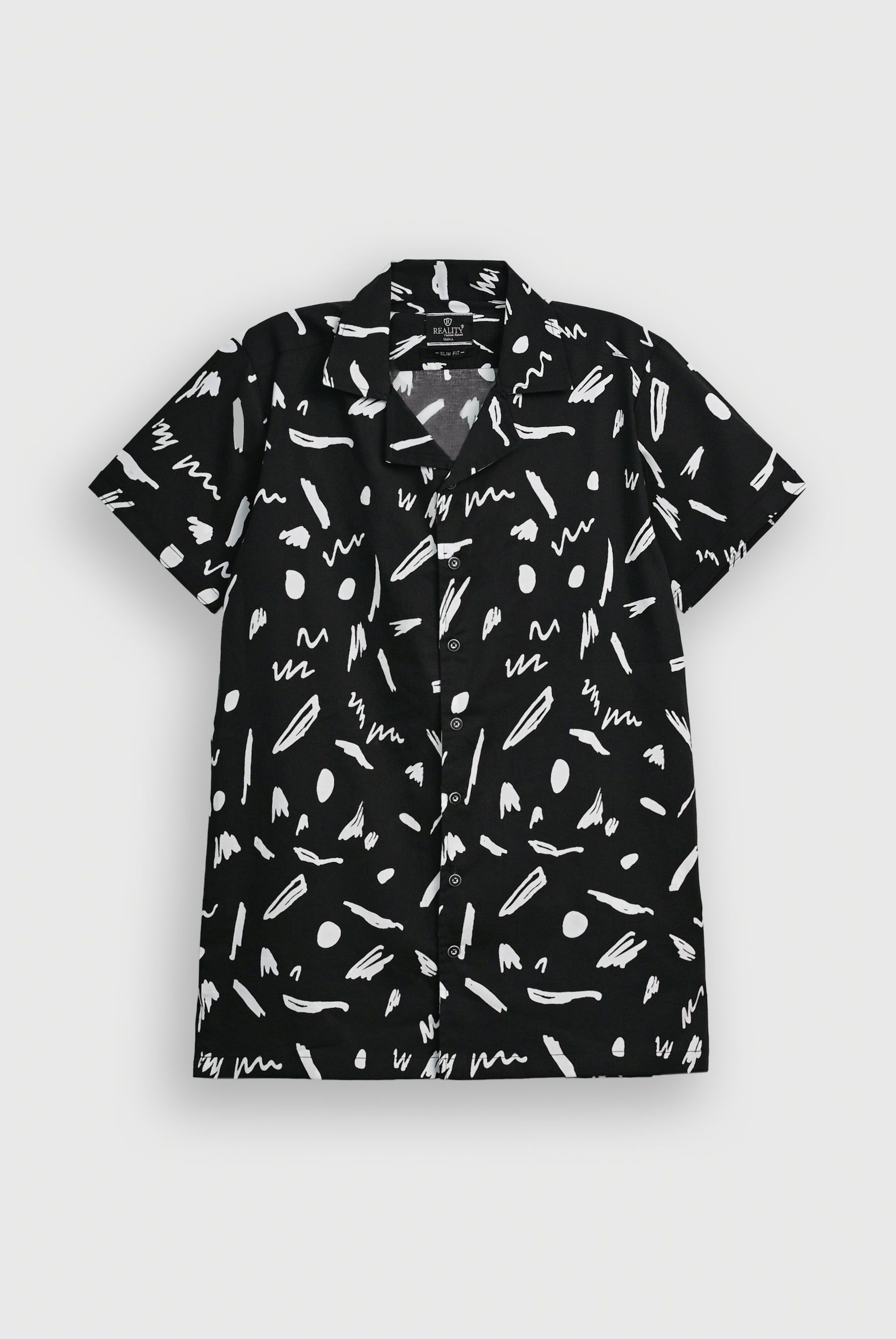 COAT COLLAR BLACK CASUAL SHIRT Reality
