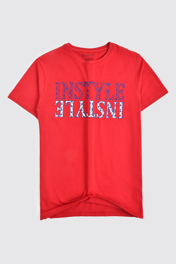Red Instyle Graphic T-Shirt