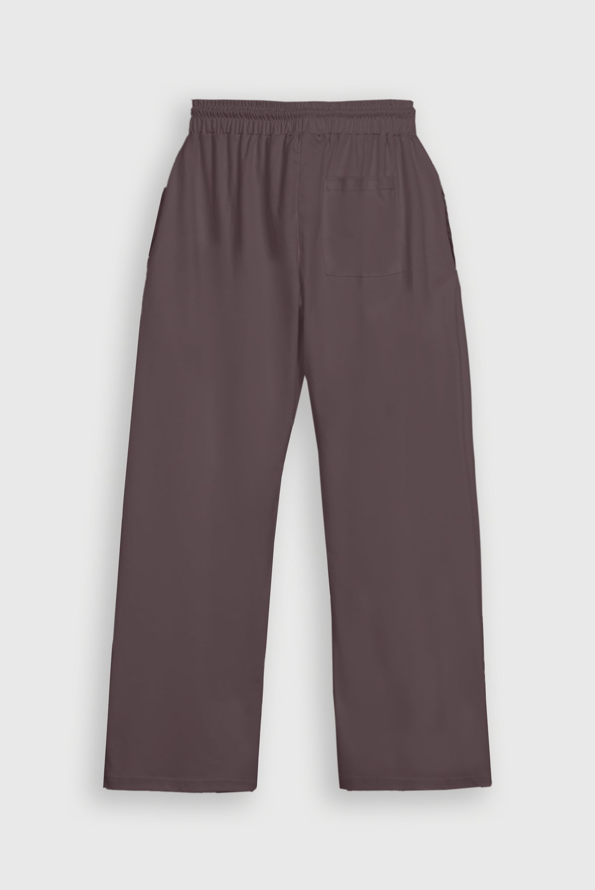 LIGHT BROWN INTERLOCK KNITTED TROUSER Reality
