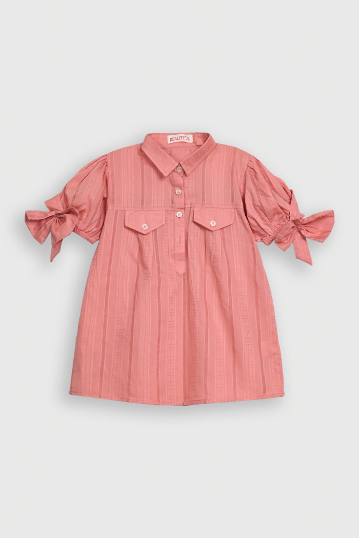ELEGANT FUPP SLEEVE PEACH TOP