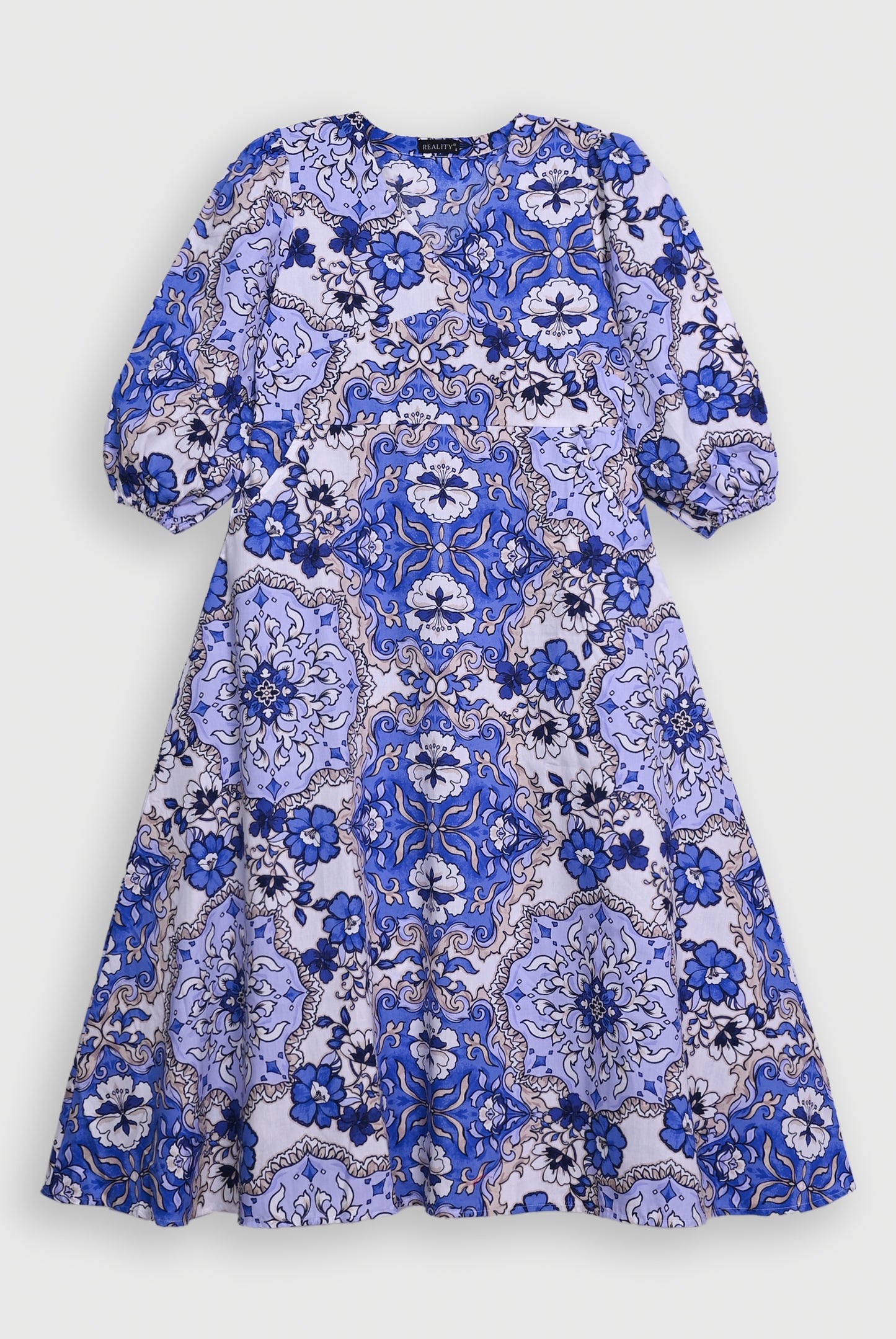 PRINTED BLUE FROCK