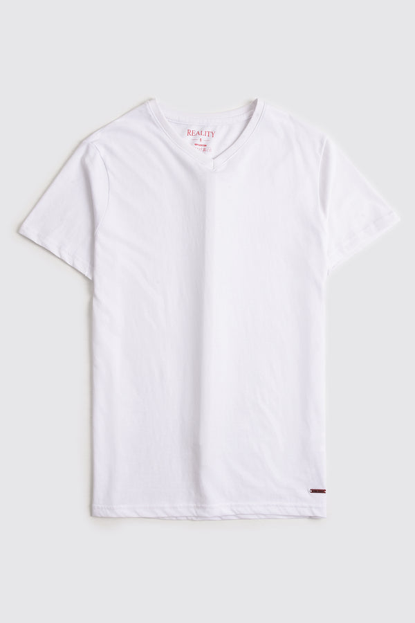 Classic White V-Neck T-shirt