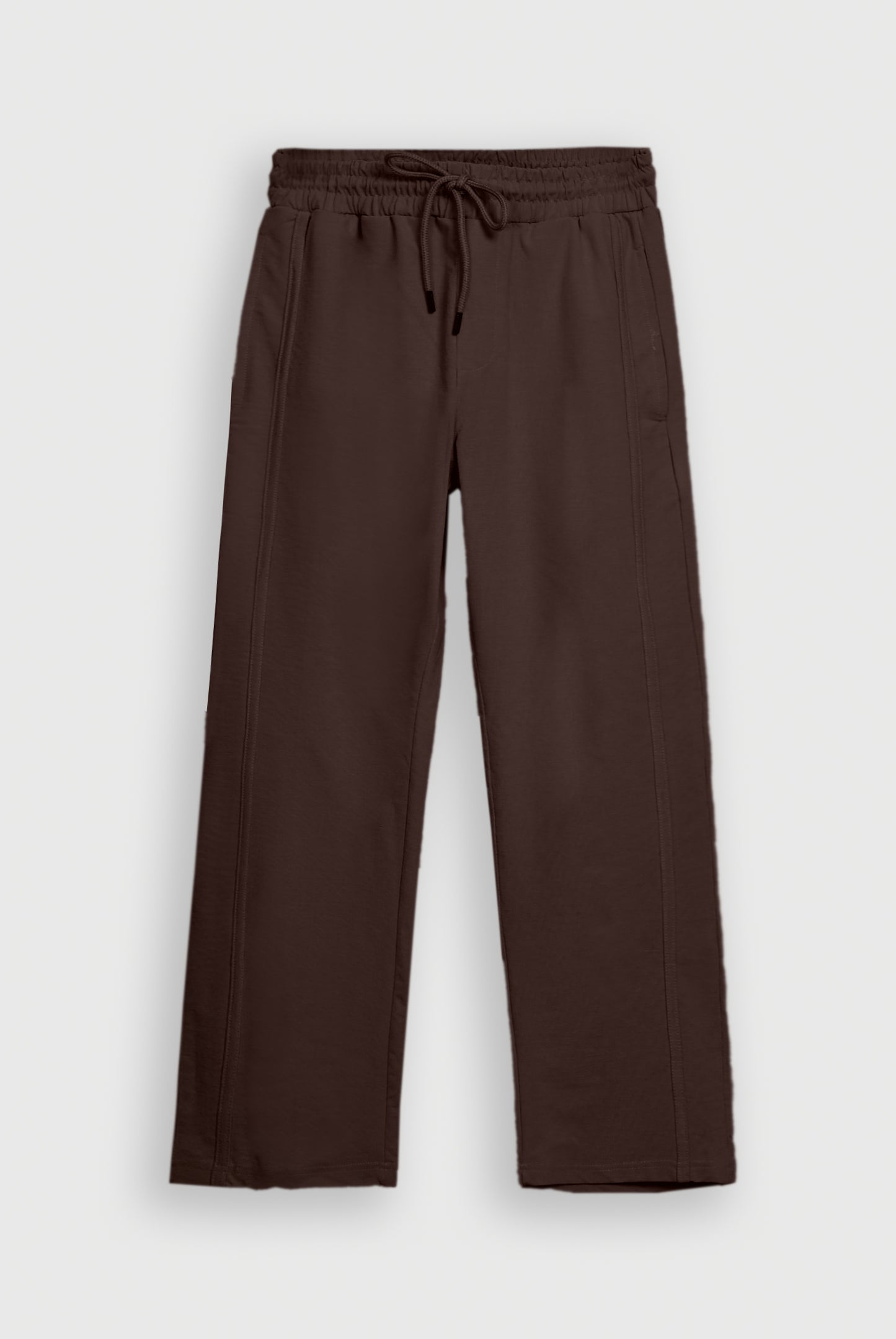 COTTON JERSEY BROWN TROUSER