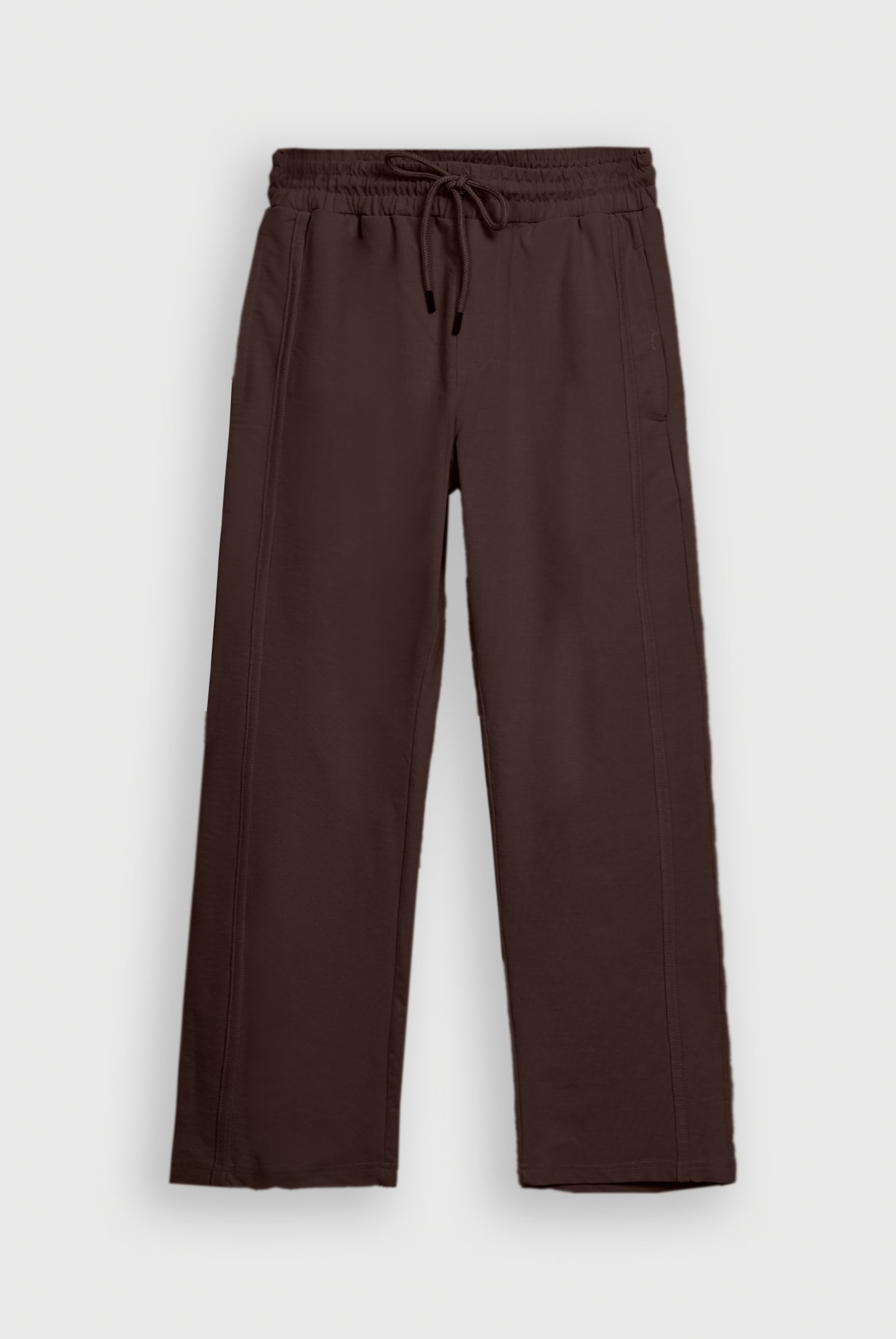 COTTON JERSEY BROWN TROUSER Reality
