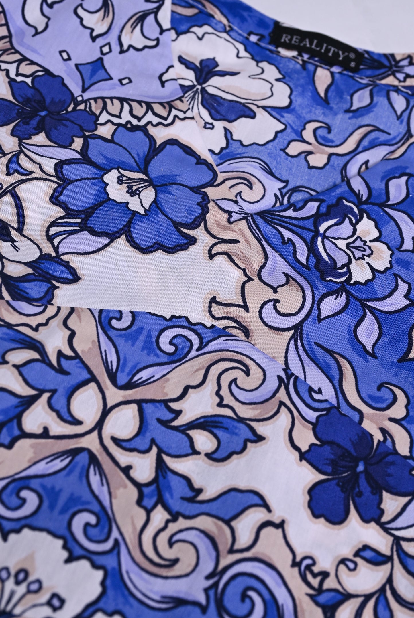 PRINTED BLUE FROCK