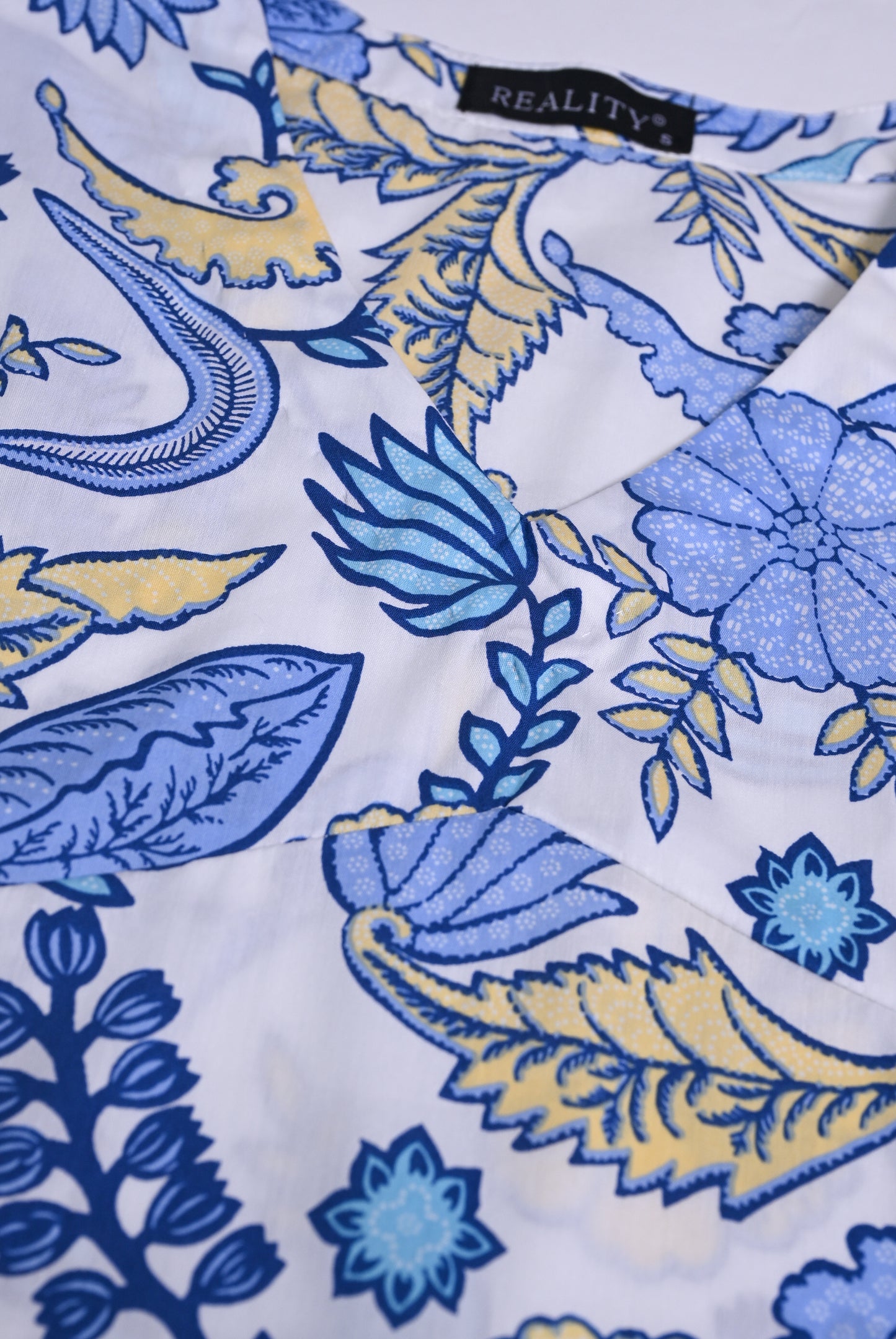 PRINTED LIGHT BLUE FROCK
