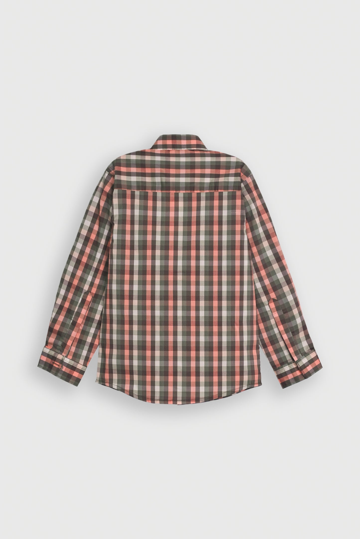 CHECKERD OLIVE SHIRT Reality