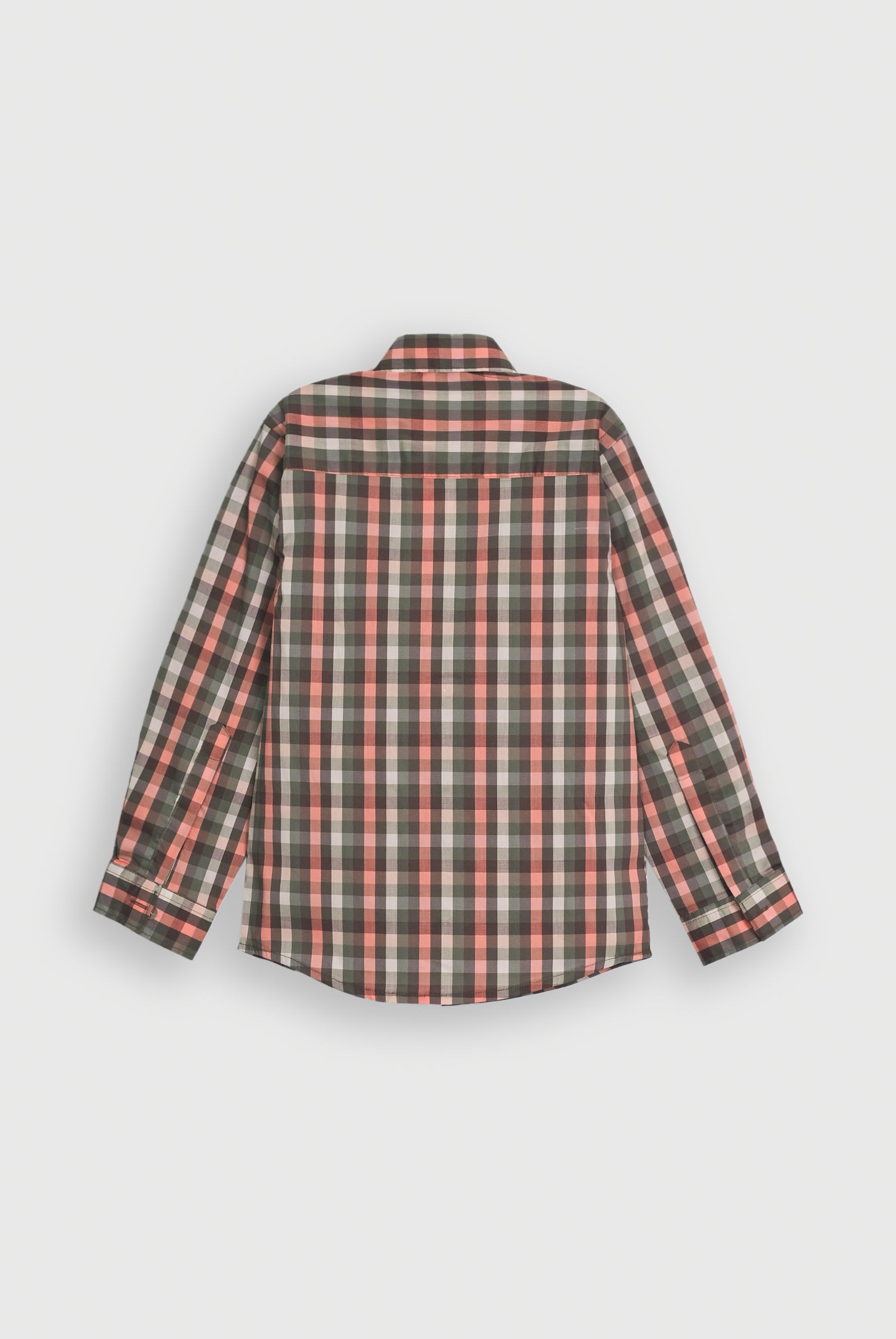 CHECKERD OLIVE SHIRT Reality