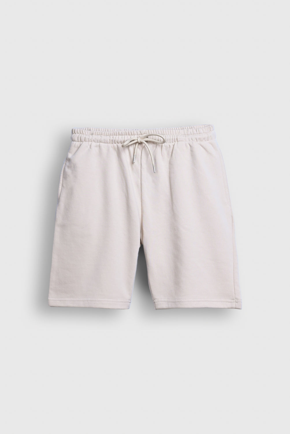 Beige Drawstring Casual Shorts Reality