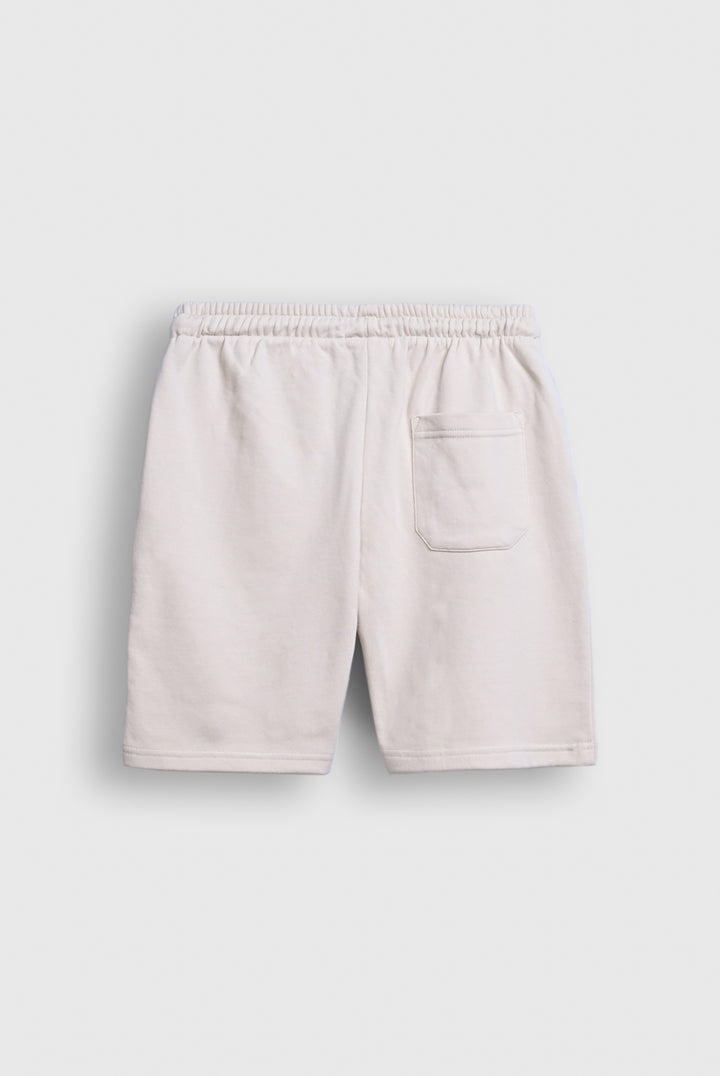 Beige Drawstring Casual Shorts Reality