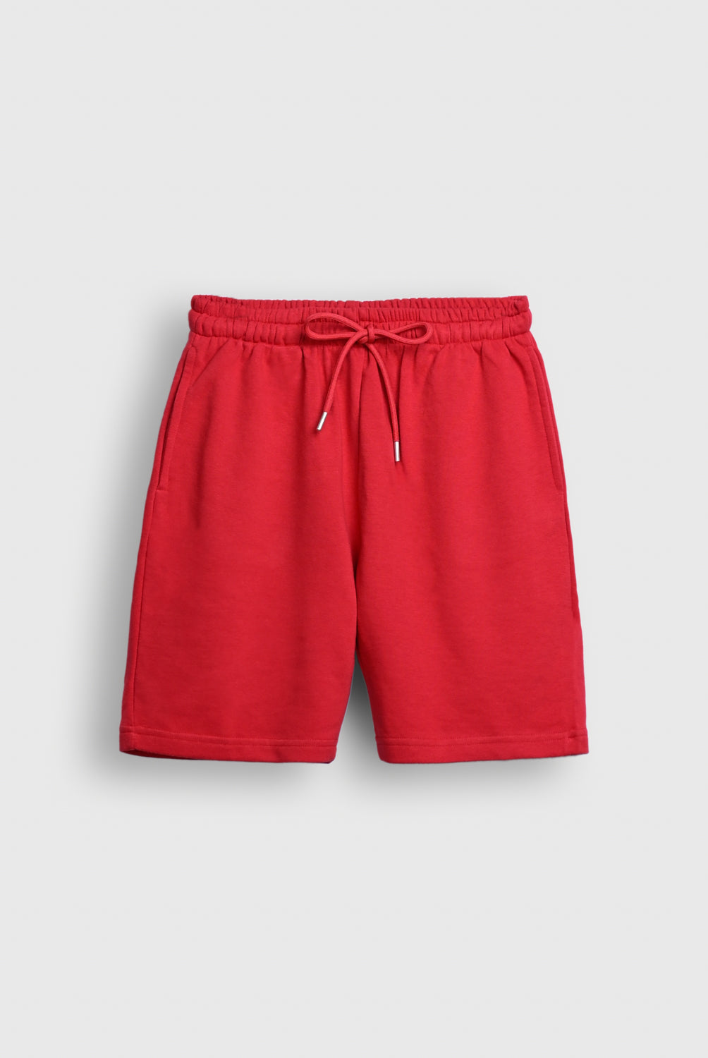 Red Drawstring Casual Shorts Reality