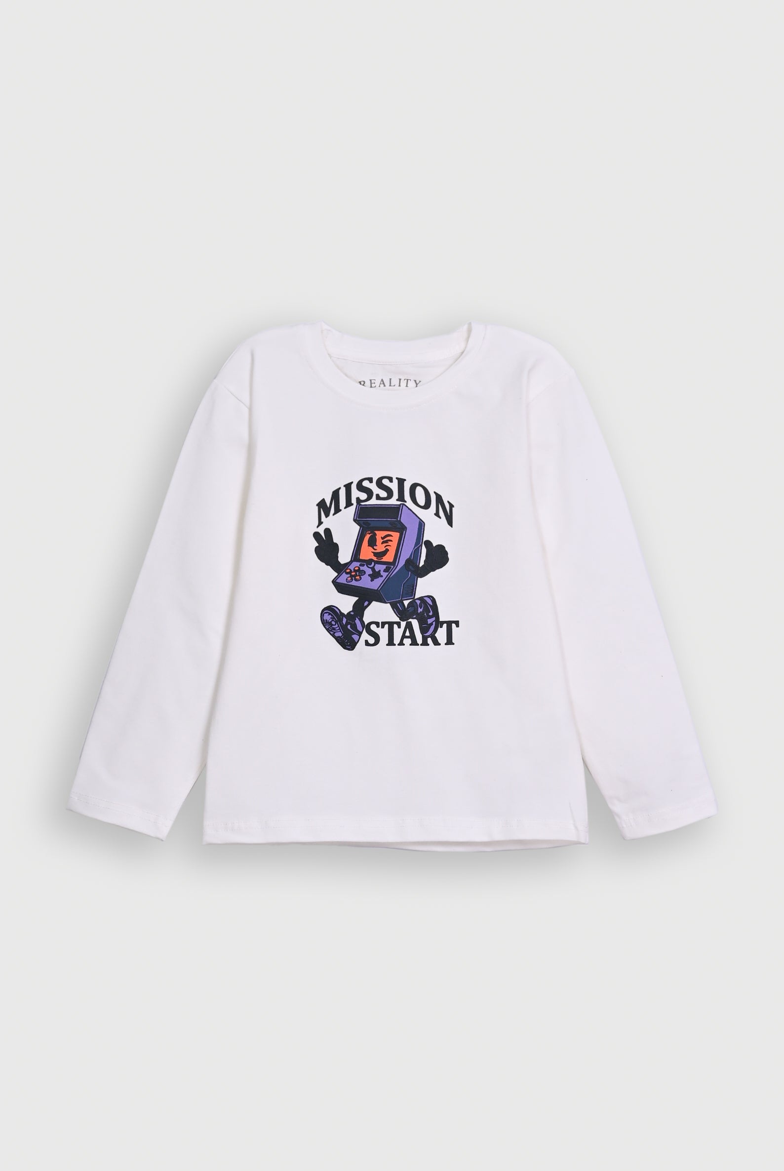 MISSION START GAMING OFF WHITE TEE Reality