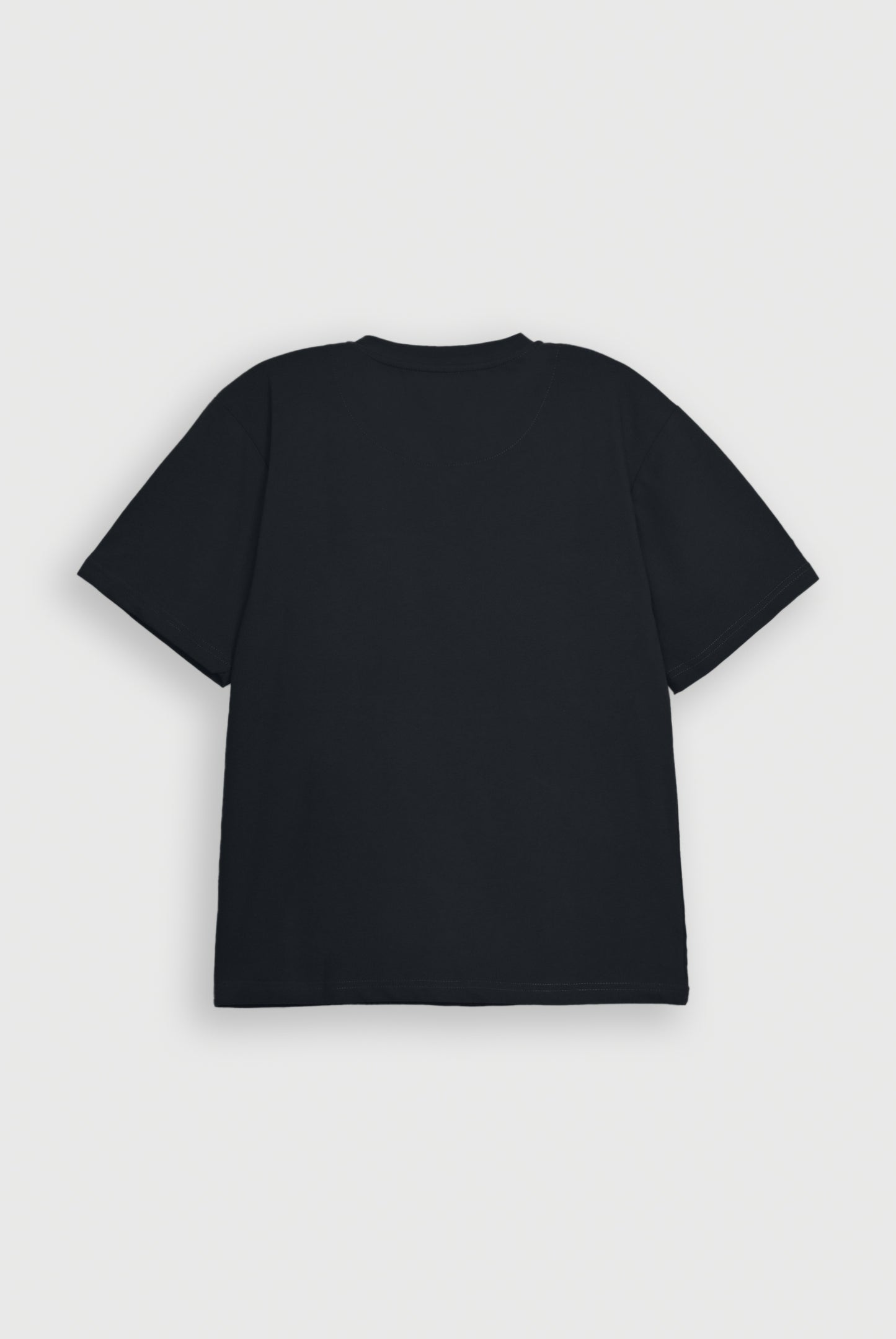 BASIC V-NECK BLACK TEE