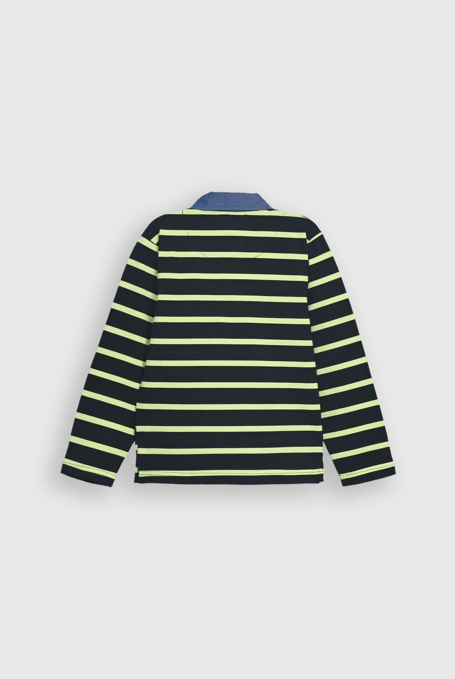 DENIM COLLAR BLACK POLO Reality