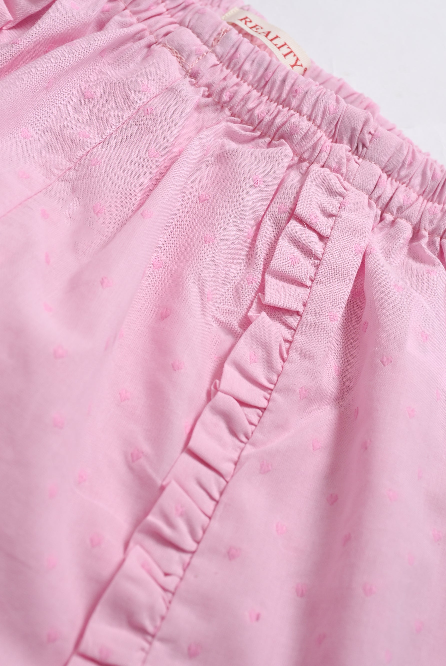 PEPLUM PINK CO-ORD SET Reality