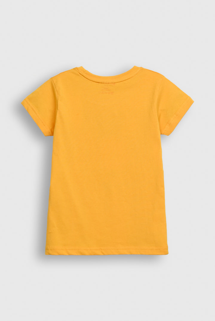 "Let's Start A Good Day" Smiley Graphic T-Shirt for Girls Reality