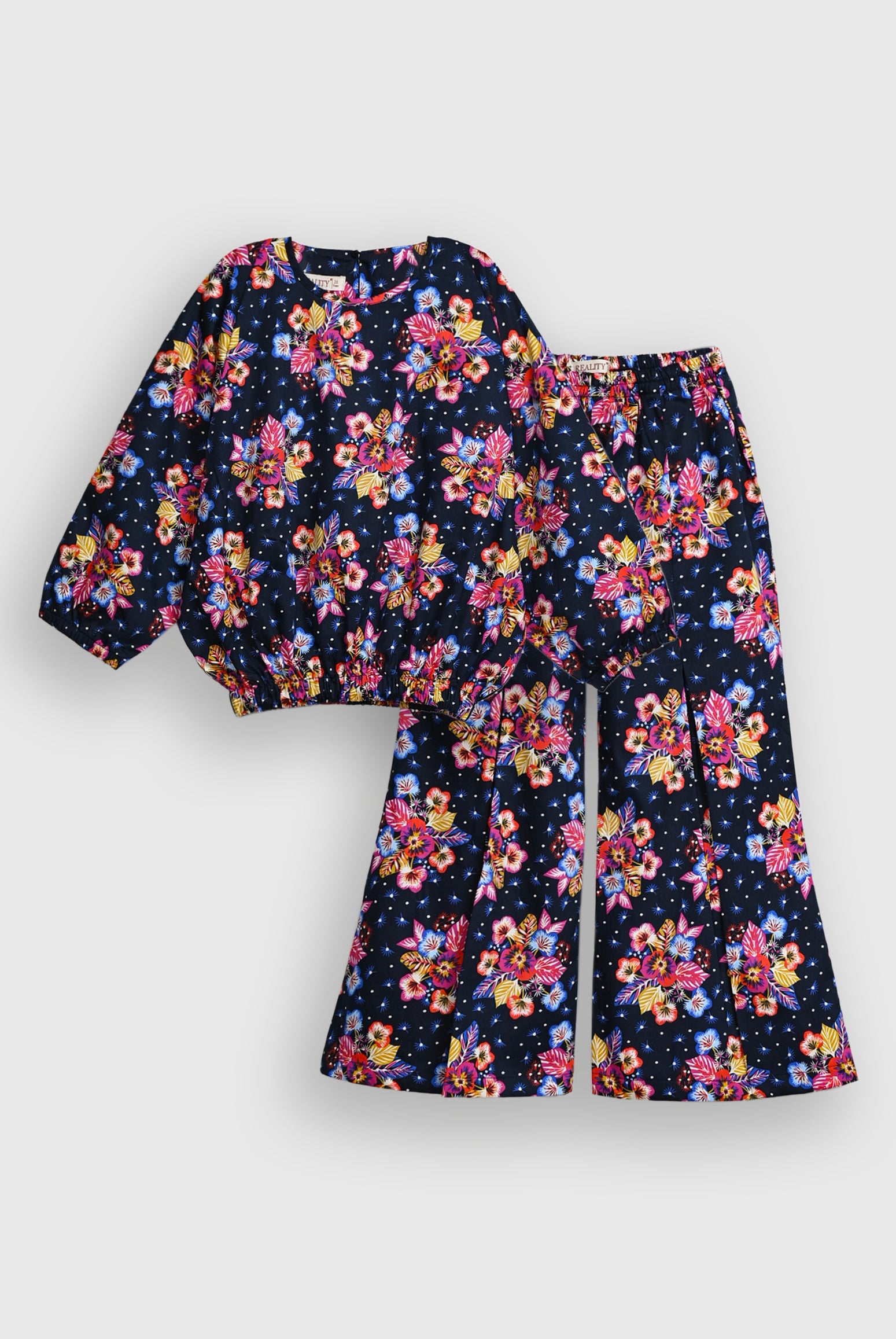 SUMMER NAVY YELLOW CO-ORD SET Reality