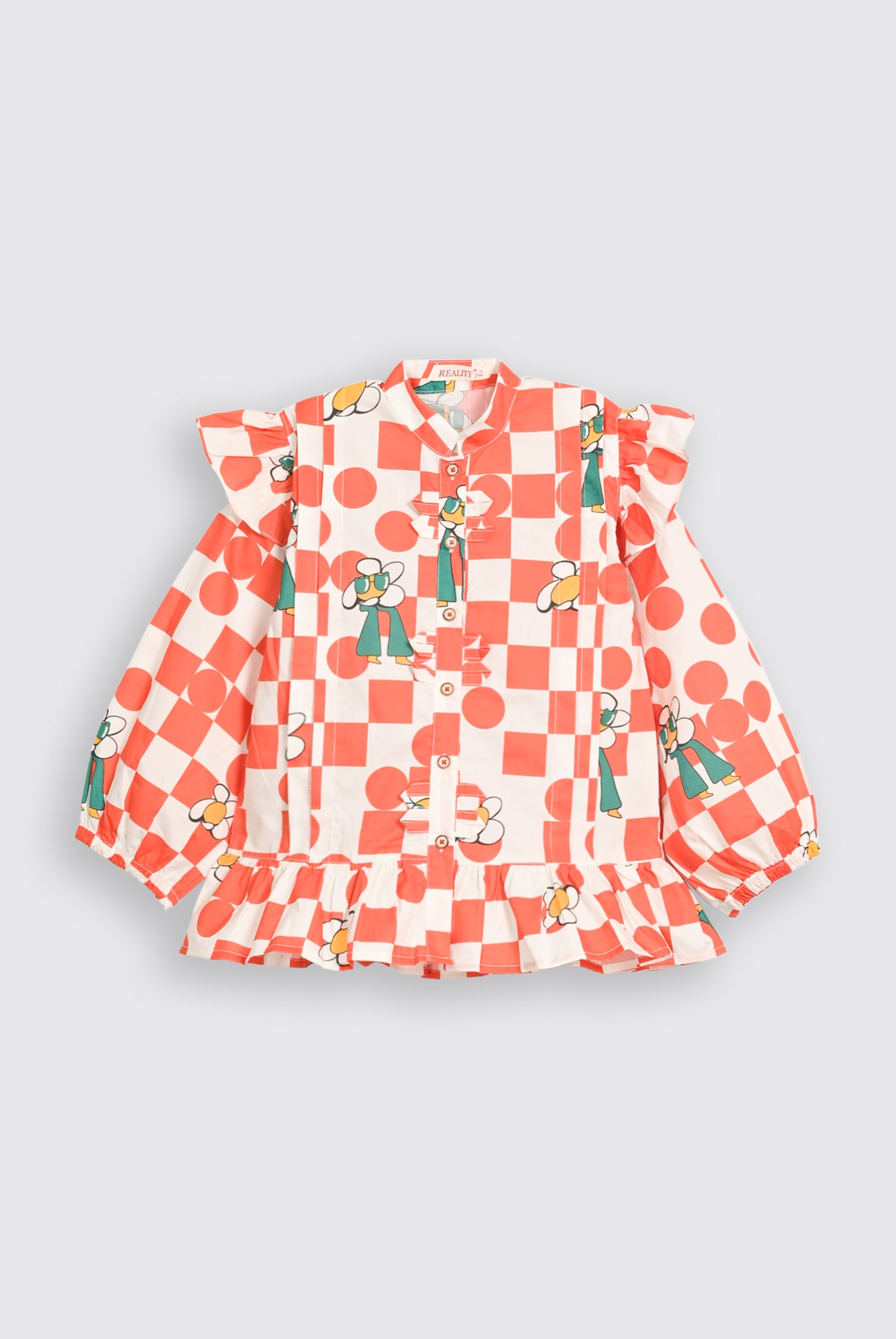 CHECK orange CO-ORD SET