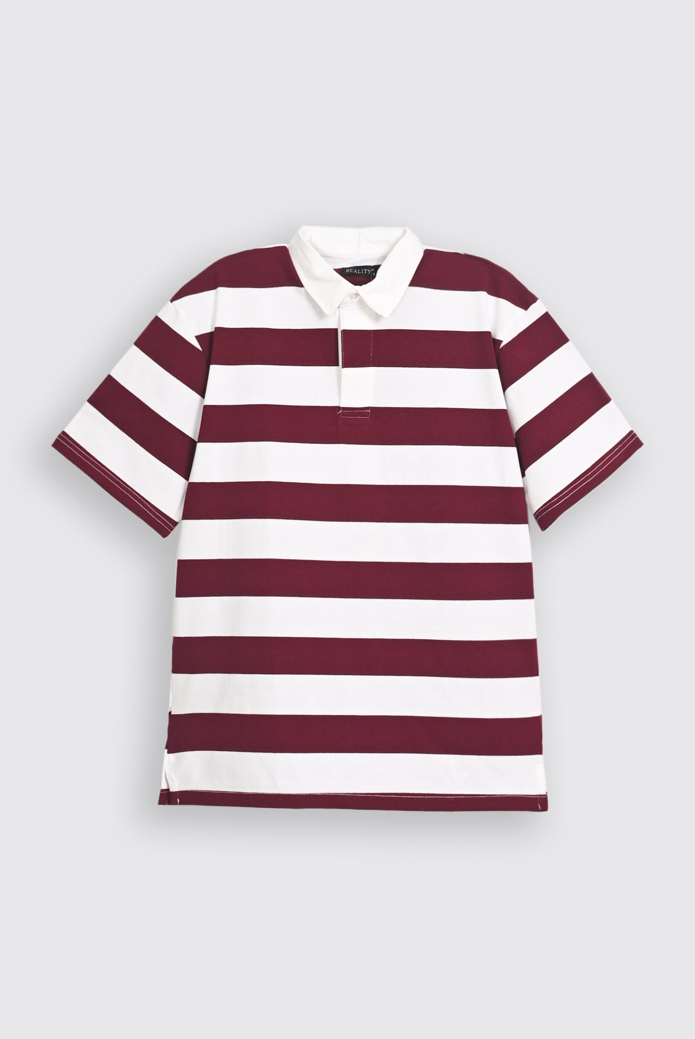 TWILL COLLAR YARN DYED mehroon POLO