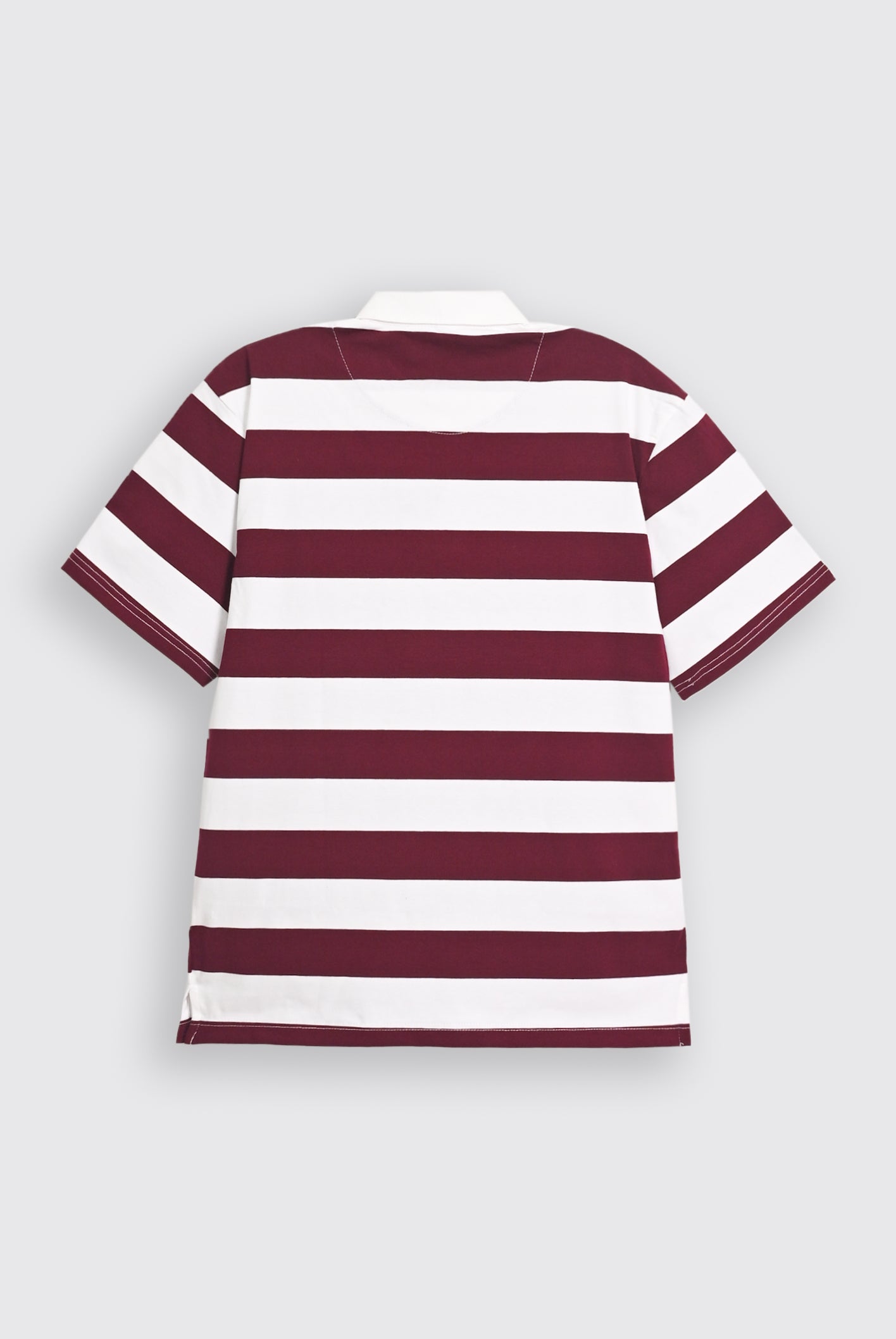 TWILL COLLAR YARN DYED mehroon POLO