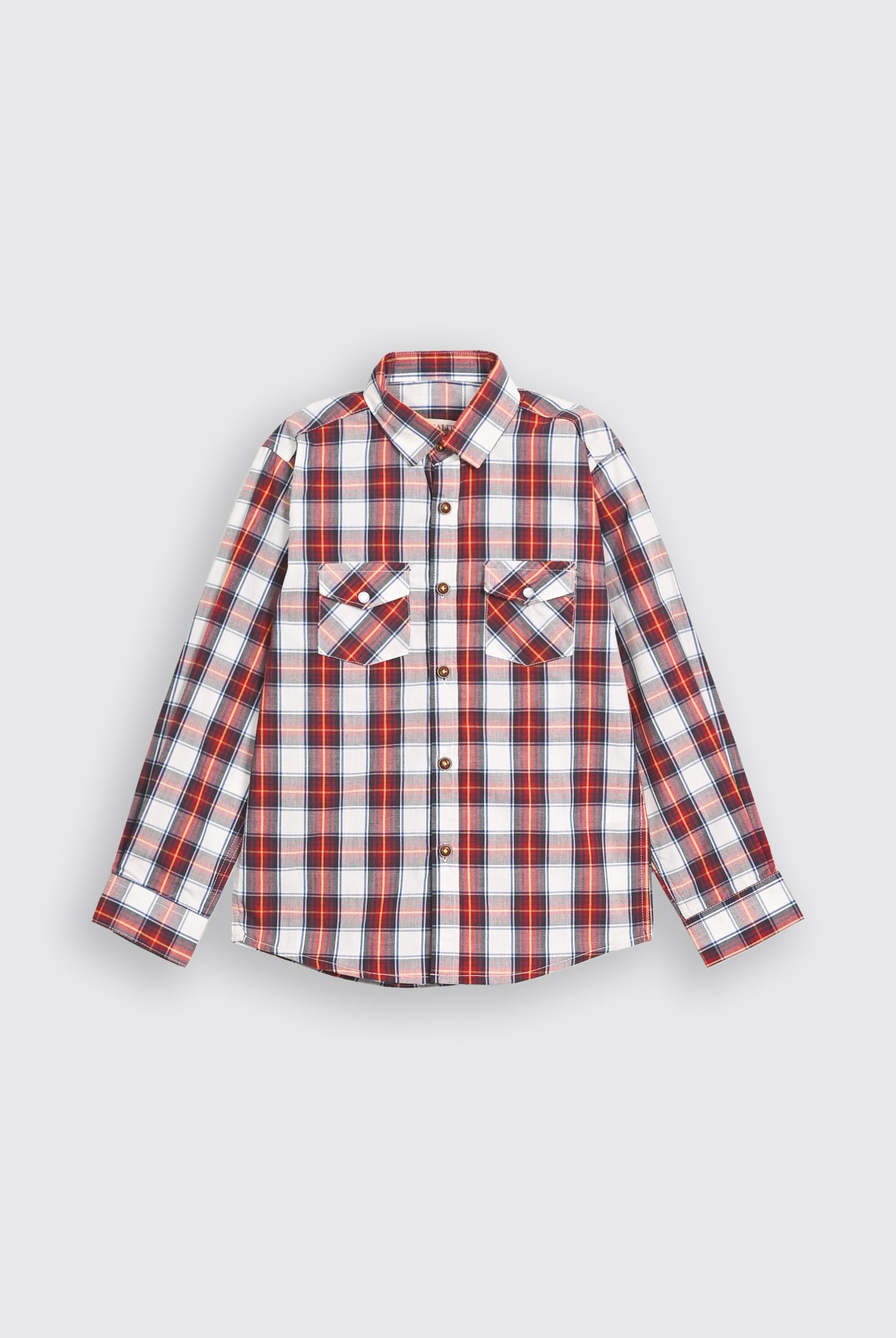 CHECKERD MEHROON SHIRT