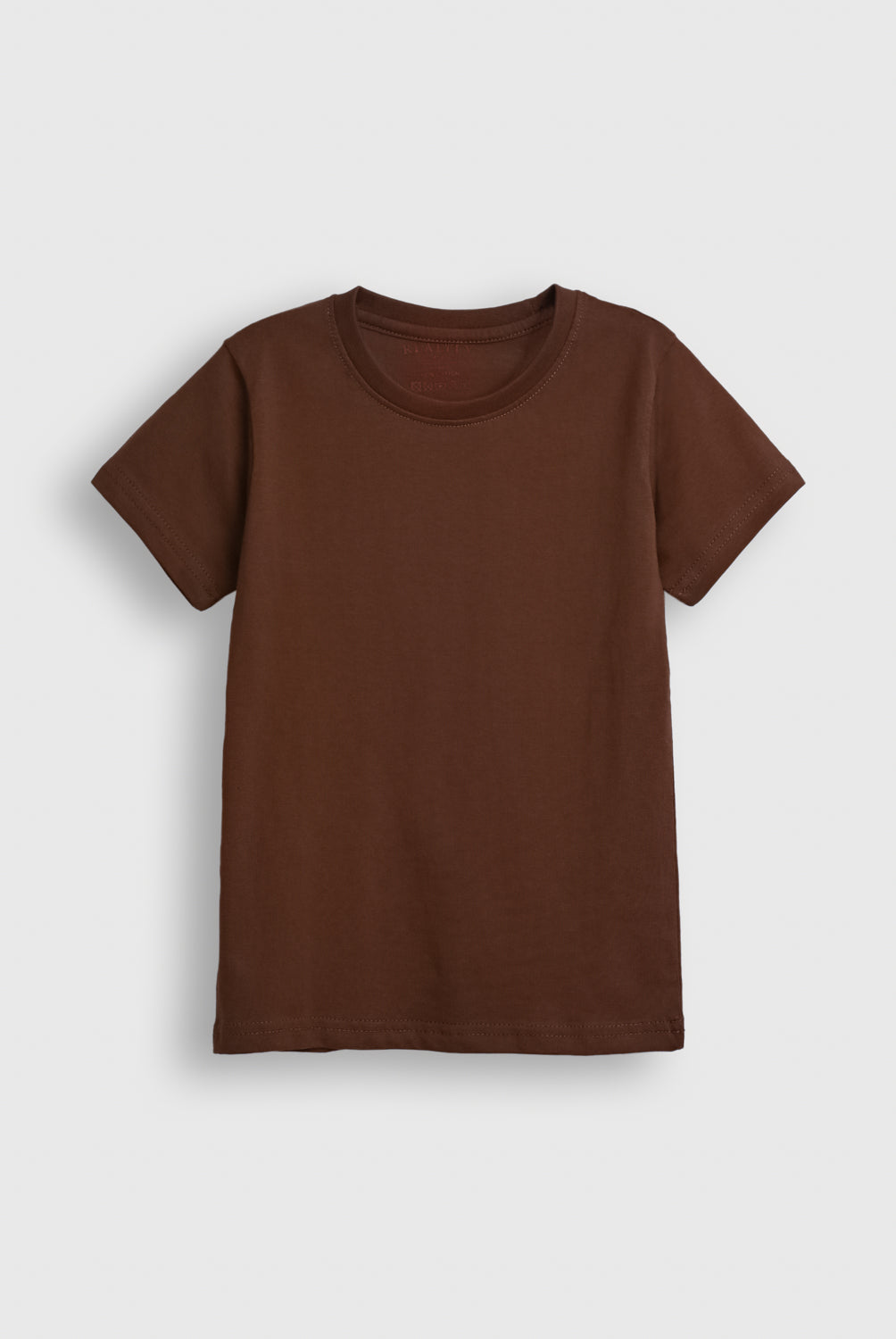 Boys Basic Brown T-Shirt – Soft Cotton Everyday Wear Reality