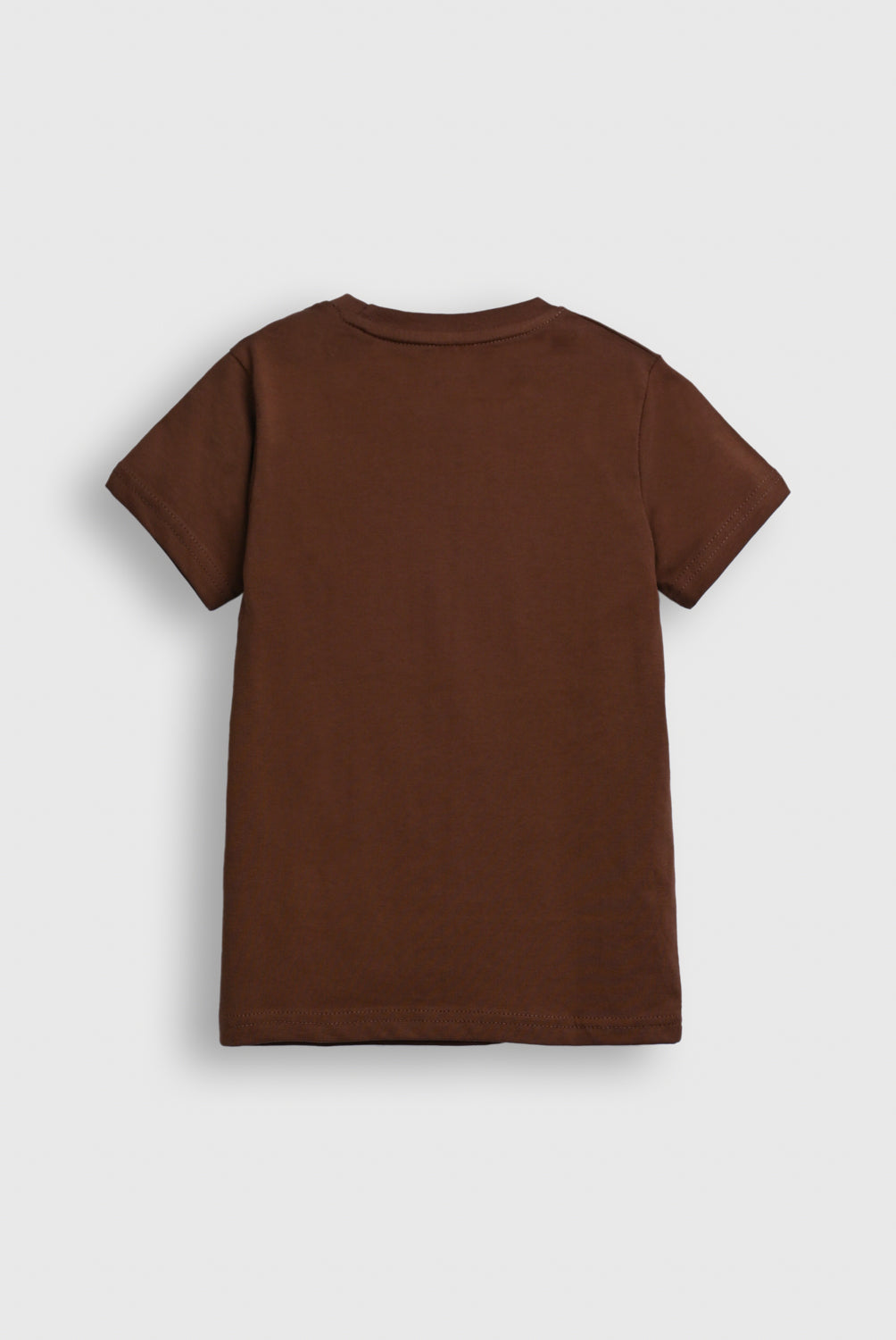 Boys Basic Brown T-Shirt – Soft Cotton Everyday Wear Reality