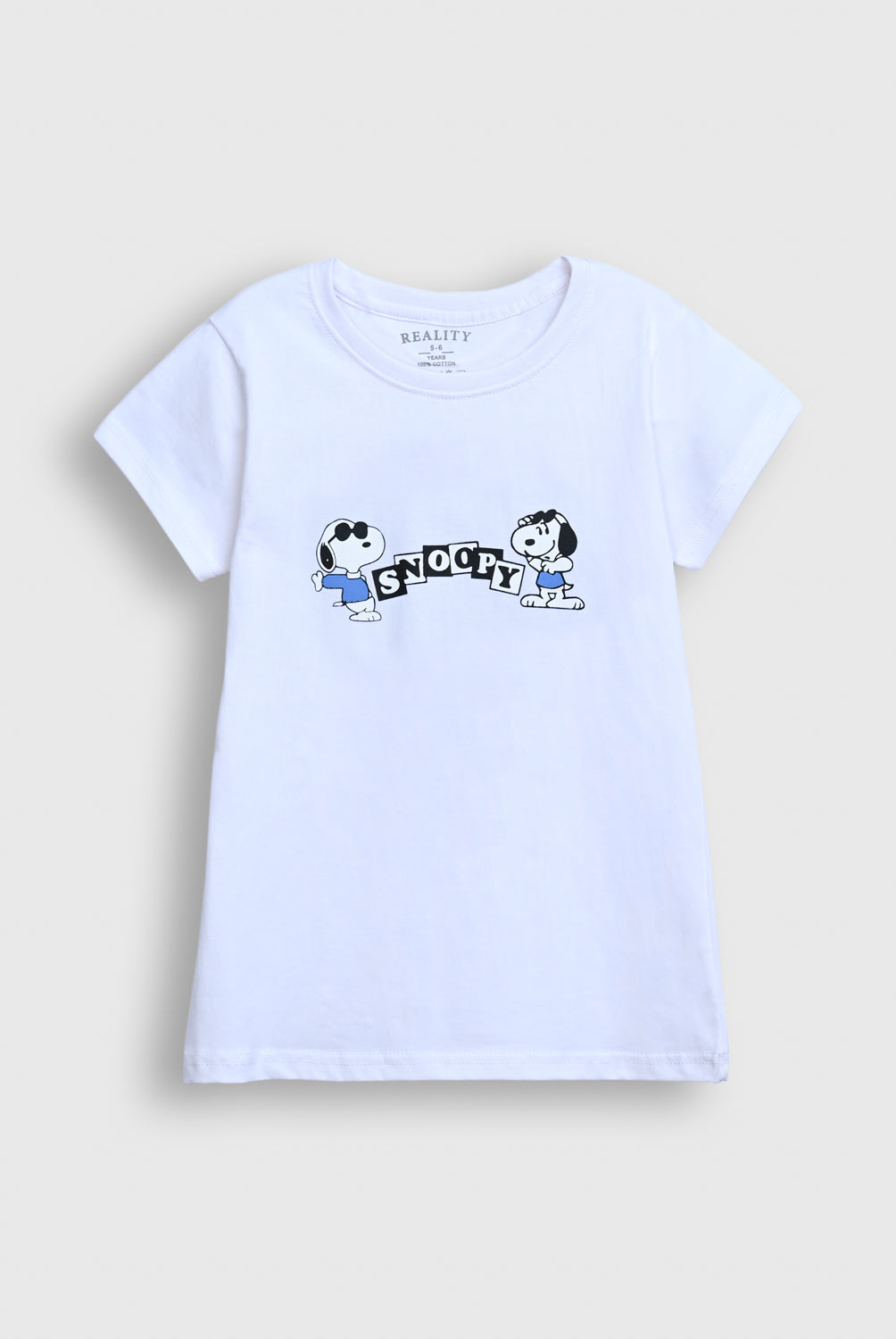 Boys White Snoopy Graphic T-Shirt – Soft Cotton Reality