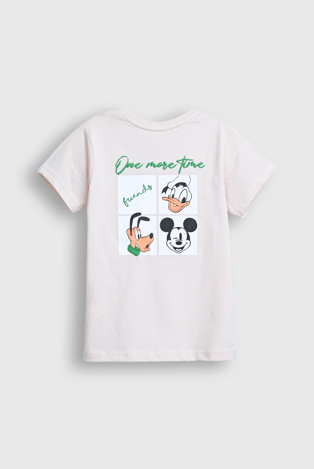 Boys' White Disney Graphic T-Shirt – Mickey & Friends Print in Soft Cotton Reality