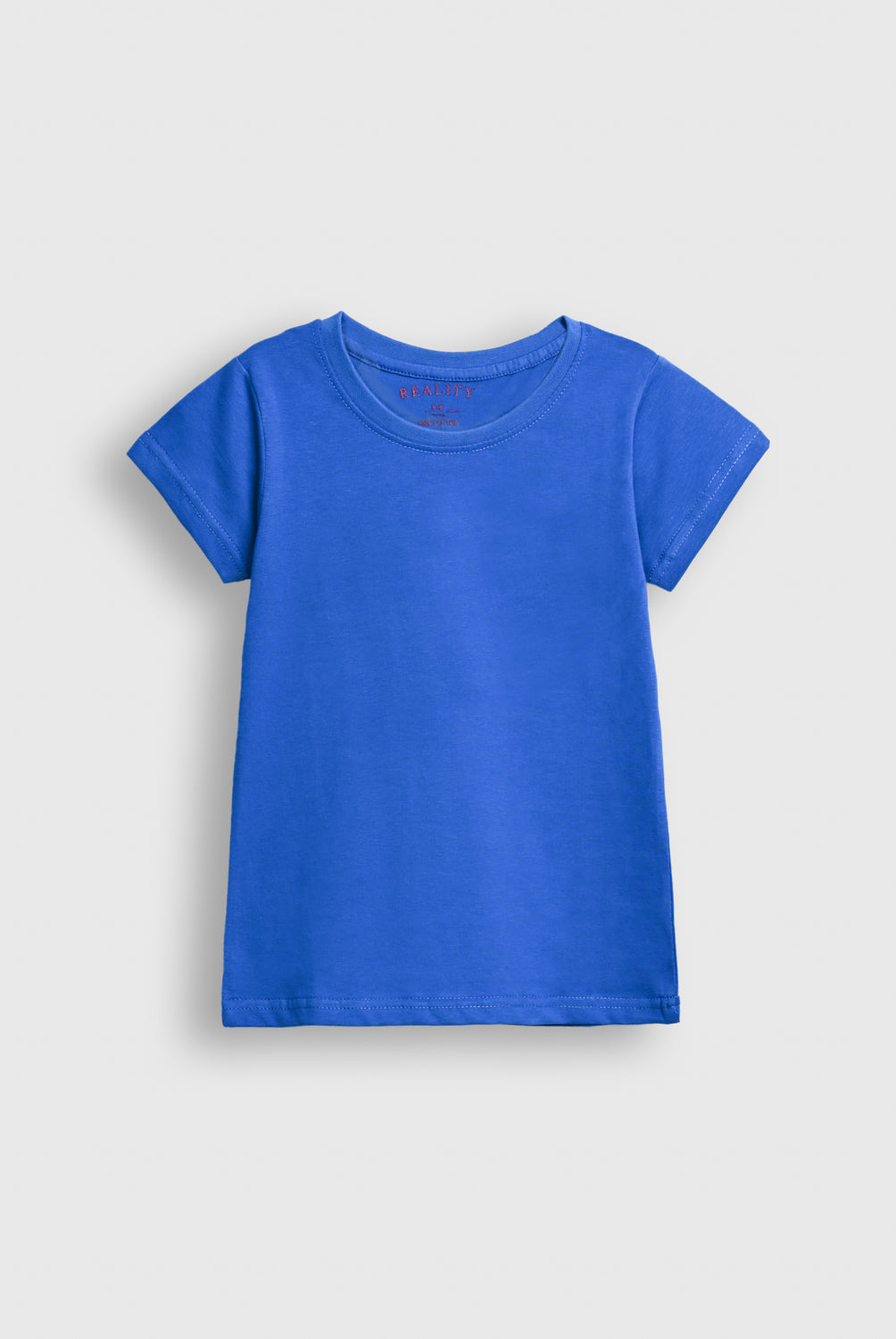 Boys Basic Blue T-Shirt – Soft Cotton Everyday Essential Reality