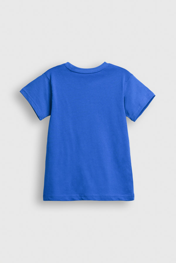 Boys Basic Blue T-Shirt – Soft Cotton Everyday Essential Reality