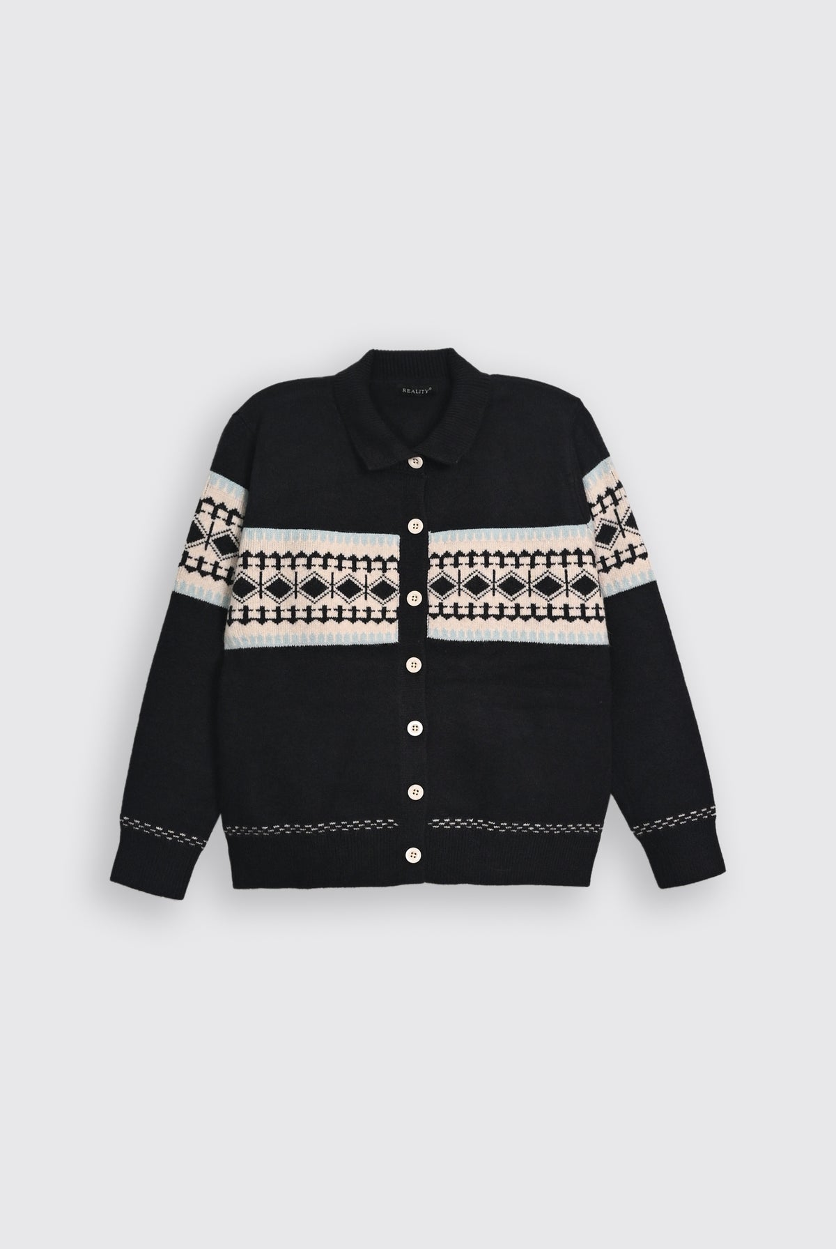 NAVY SWEATER Reality