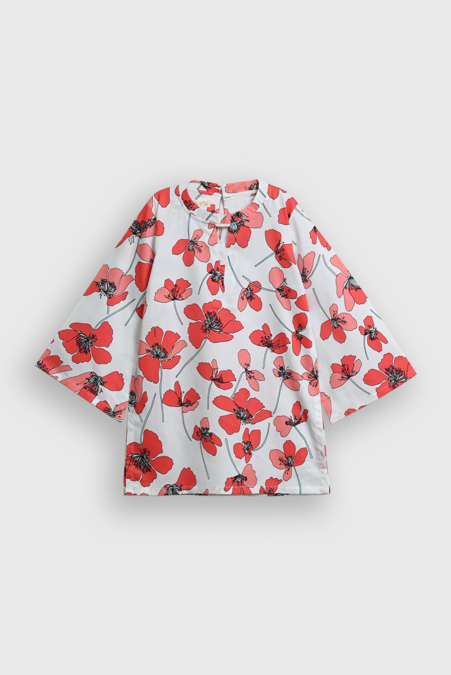 RED ETHNIC POP CO-ORD SET