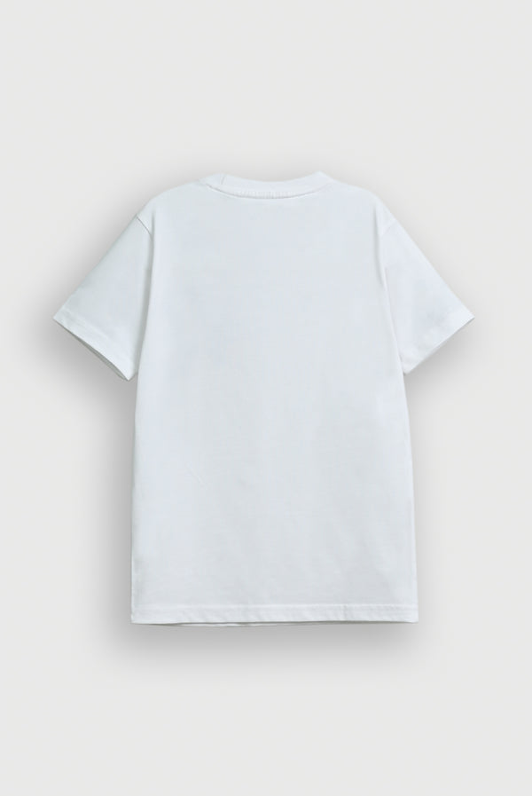 Boys White T-SHIRT Reality