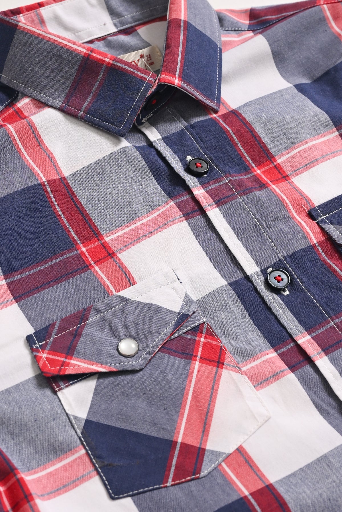 CHECKERD NAVY SHIRT Reality