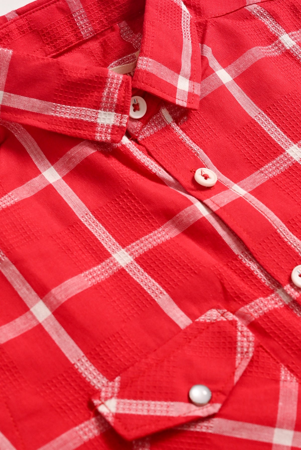 CHECKERD RED SHIRT Reality