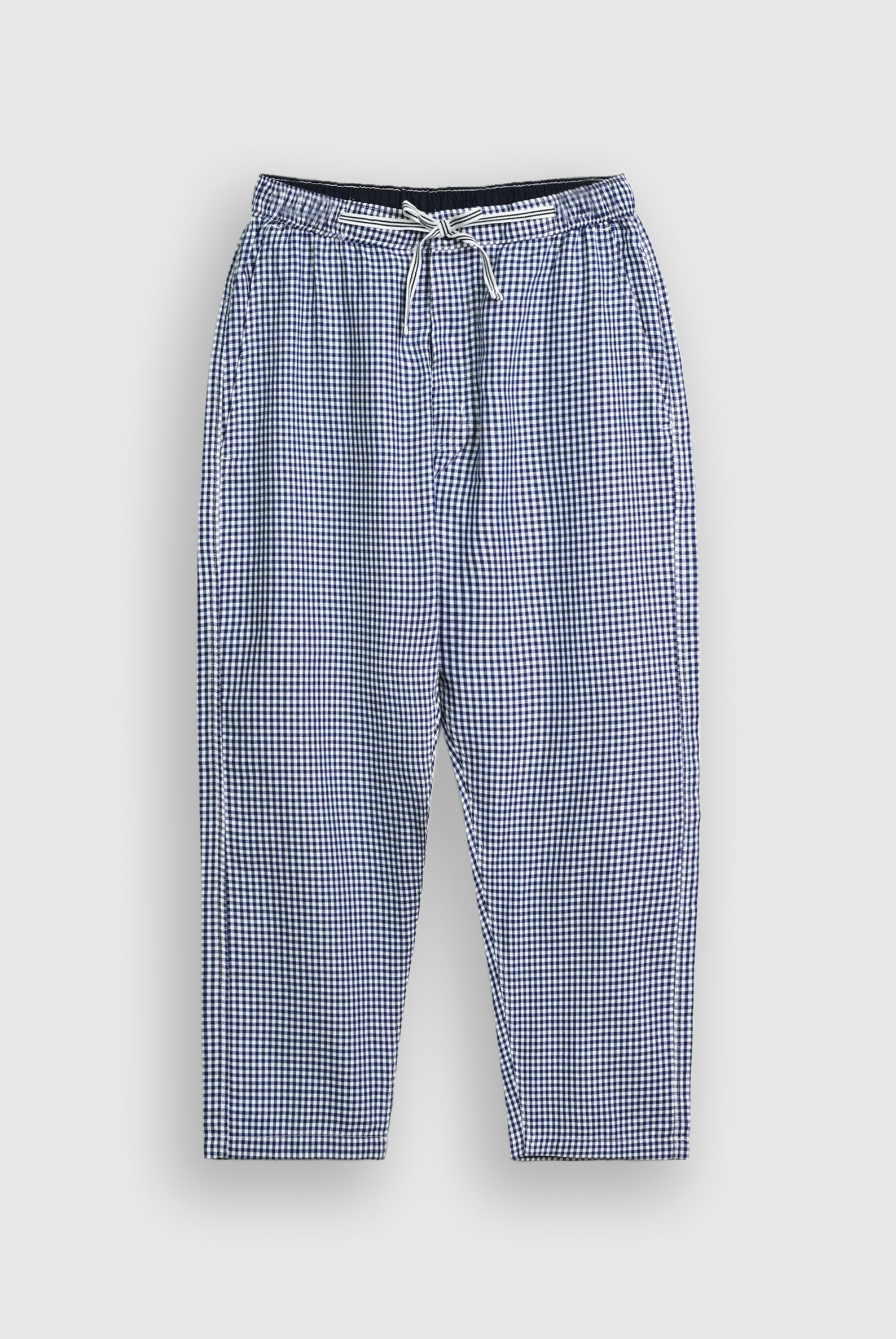 NAVY CHECK TROUSER Reality