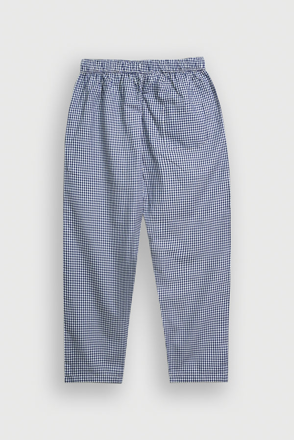 NAVY CHECK TROUSER Reality