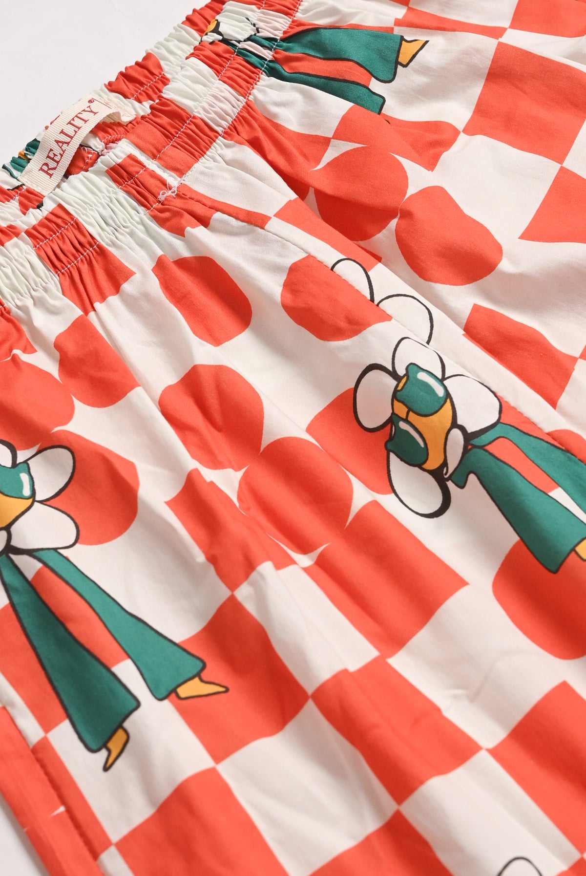 CHECK orange CO-ORD SET