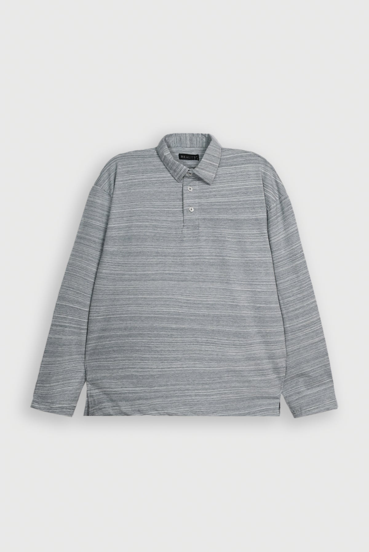 MELANGE GRAY POLO