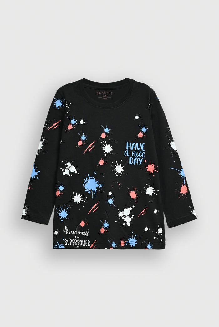 Girls BLACK T-SHIRT Reality