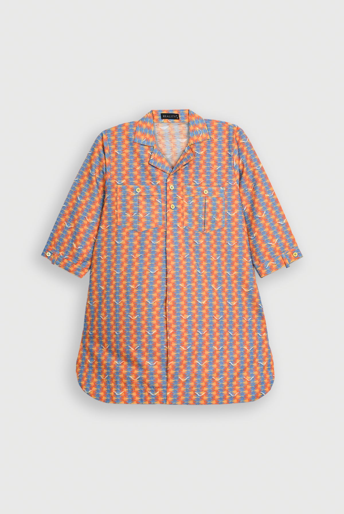 PRINTED ORANGE CO-ORD SET